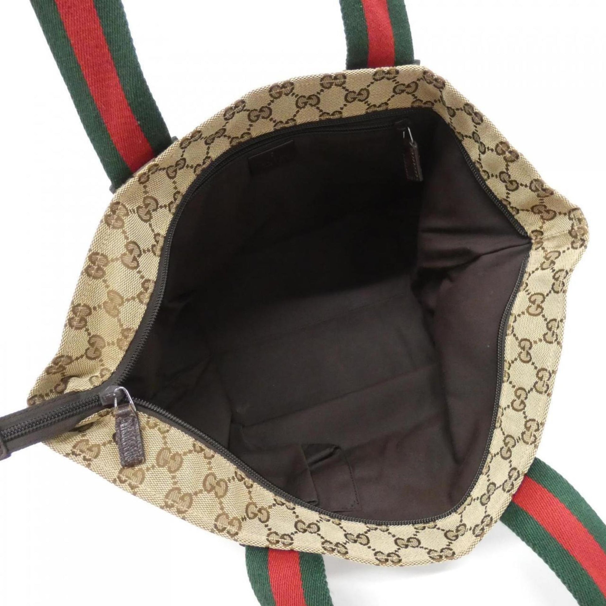 Gucci Beige Brown Gg Canvas Handbag
