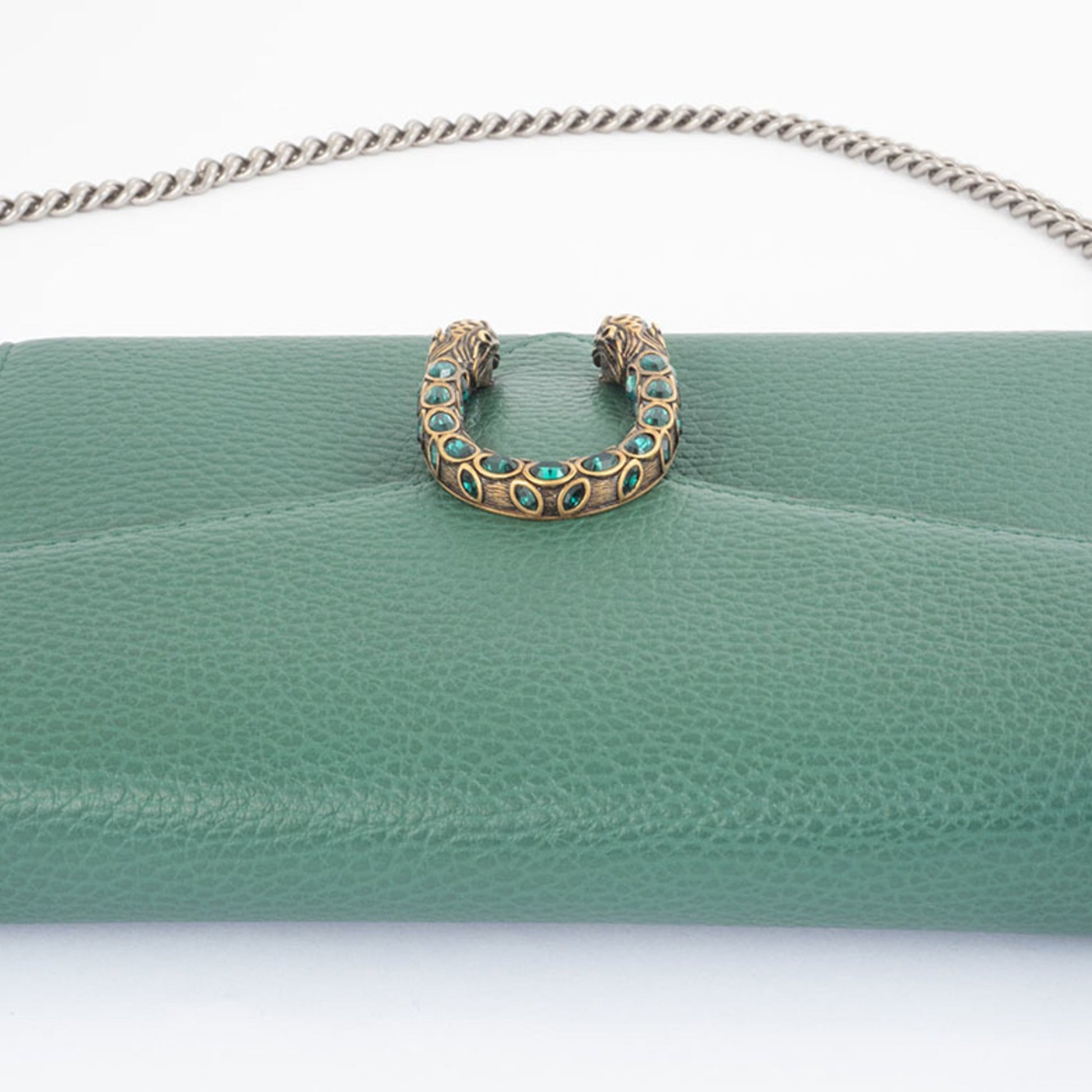 Gucci Green Leather Shoulder Bag
