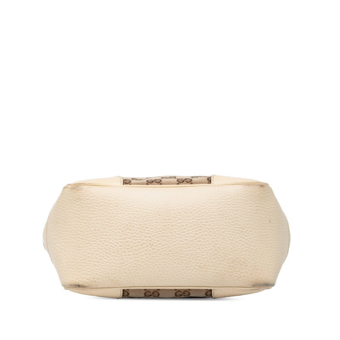Gucci Beige Ivory Canvas Leather Handbag Shoulder Bag