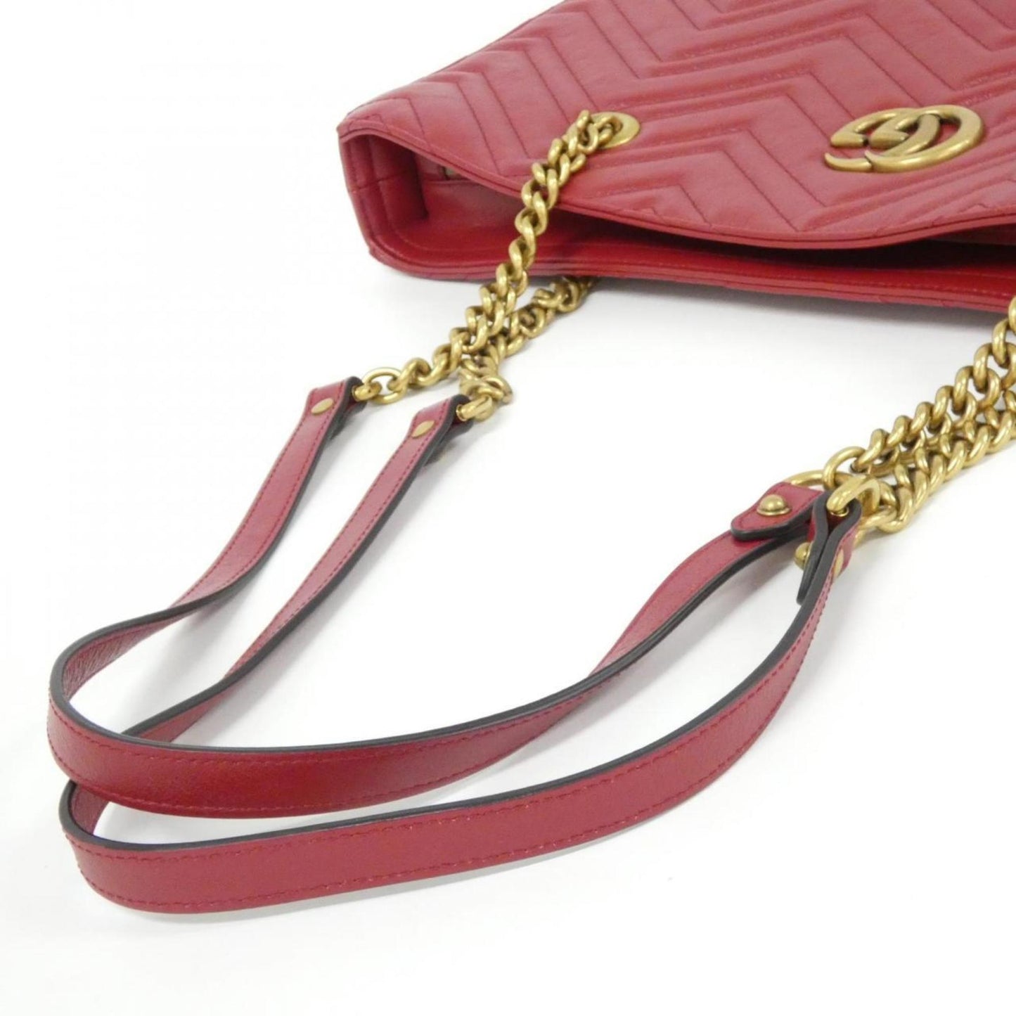 Gucci Red Color Leather Shoulder Bag