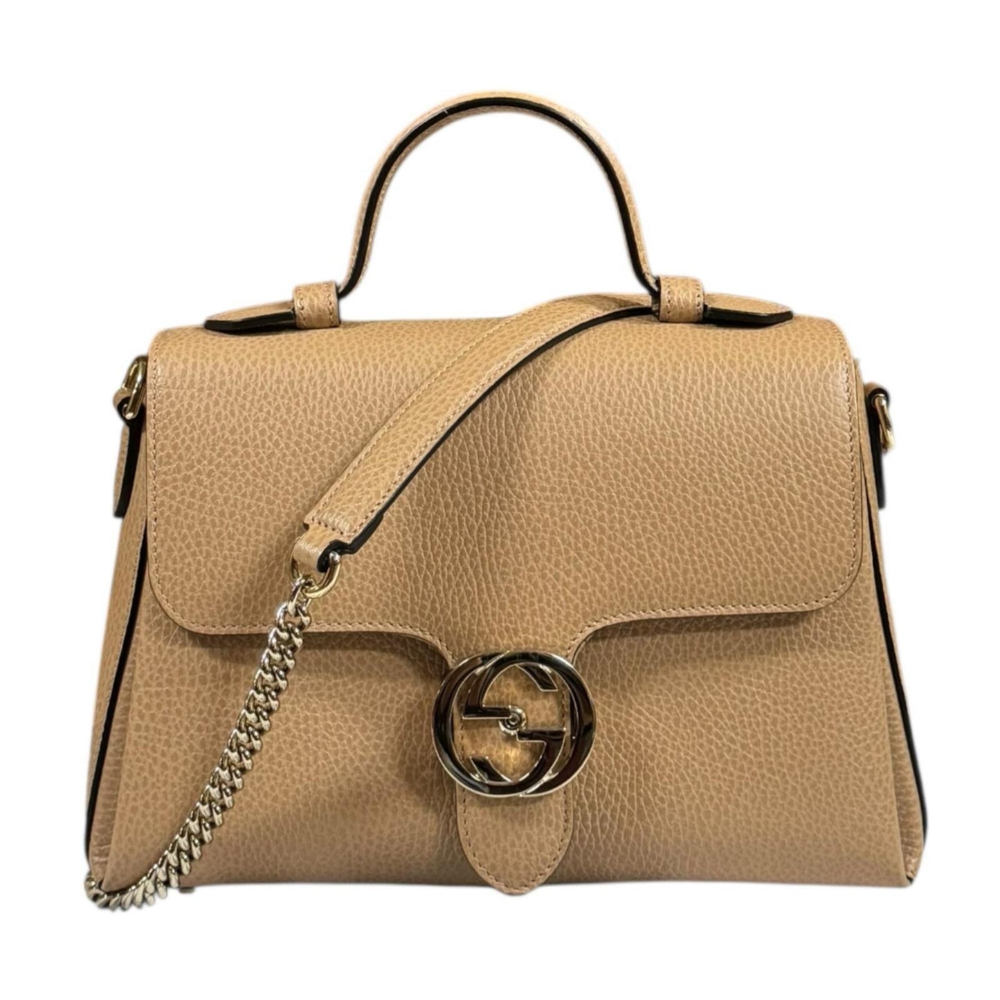Gucci Beige Leather Shoulder Bag