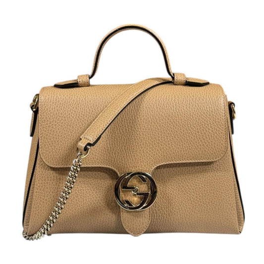 Gucci Beige Leather Shoulder Bag
