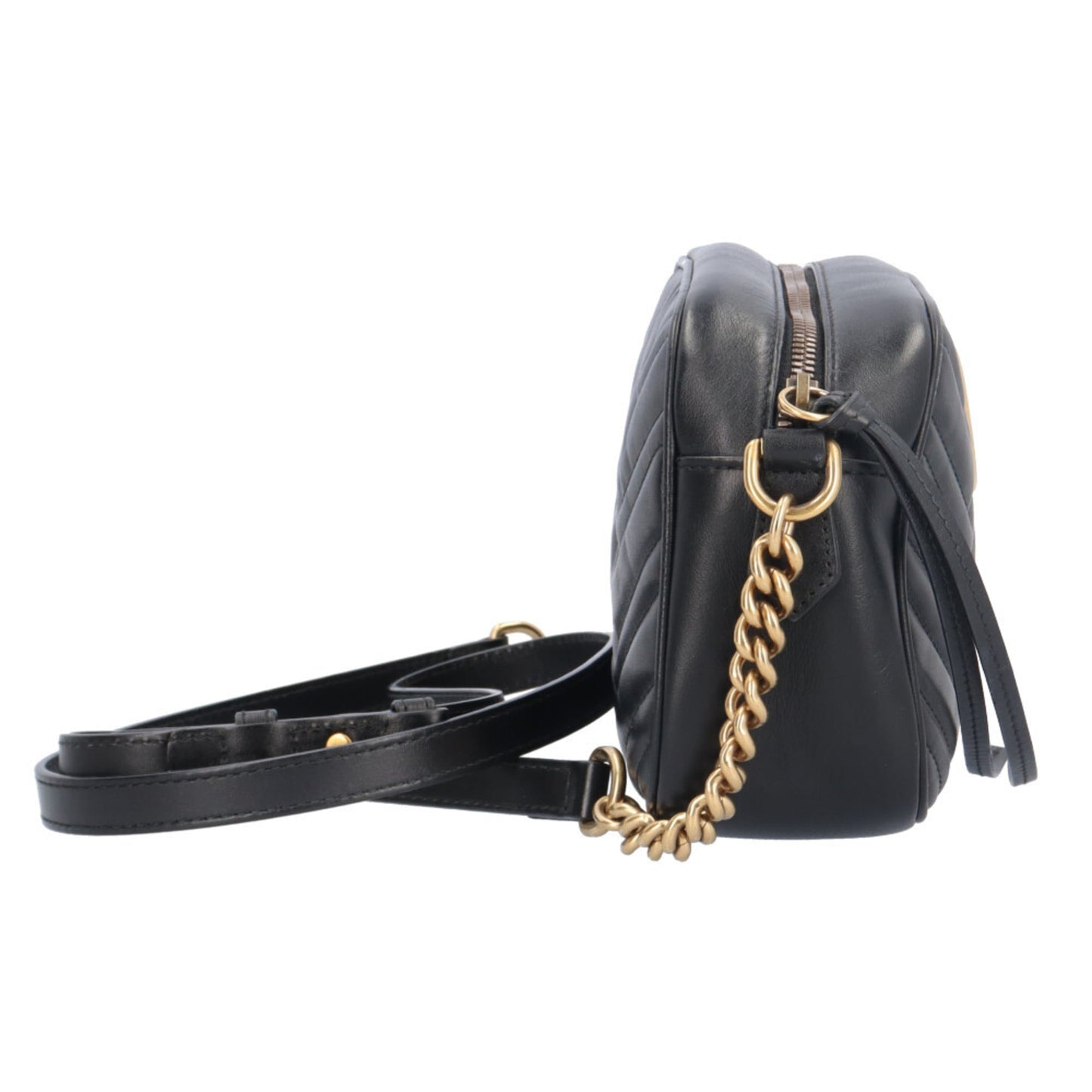 Gucci Gg Marmont Black Leather Shoulder Bag