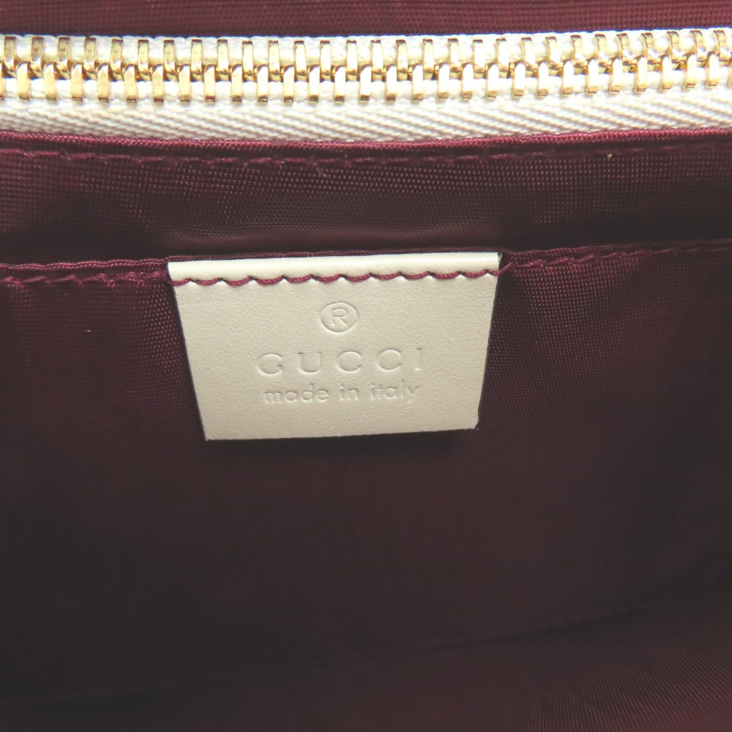 Gucci White Leather Shoulder Bag