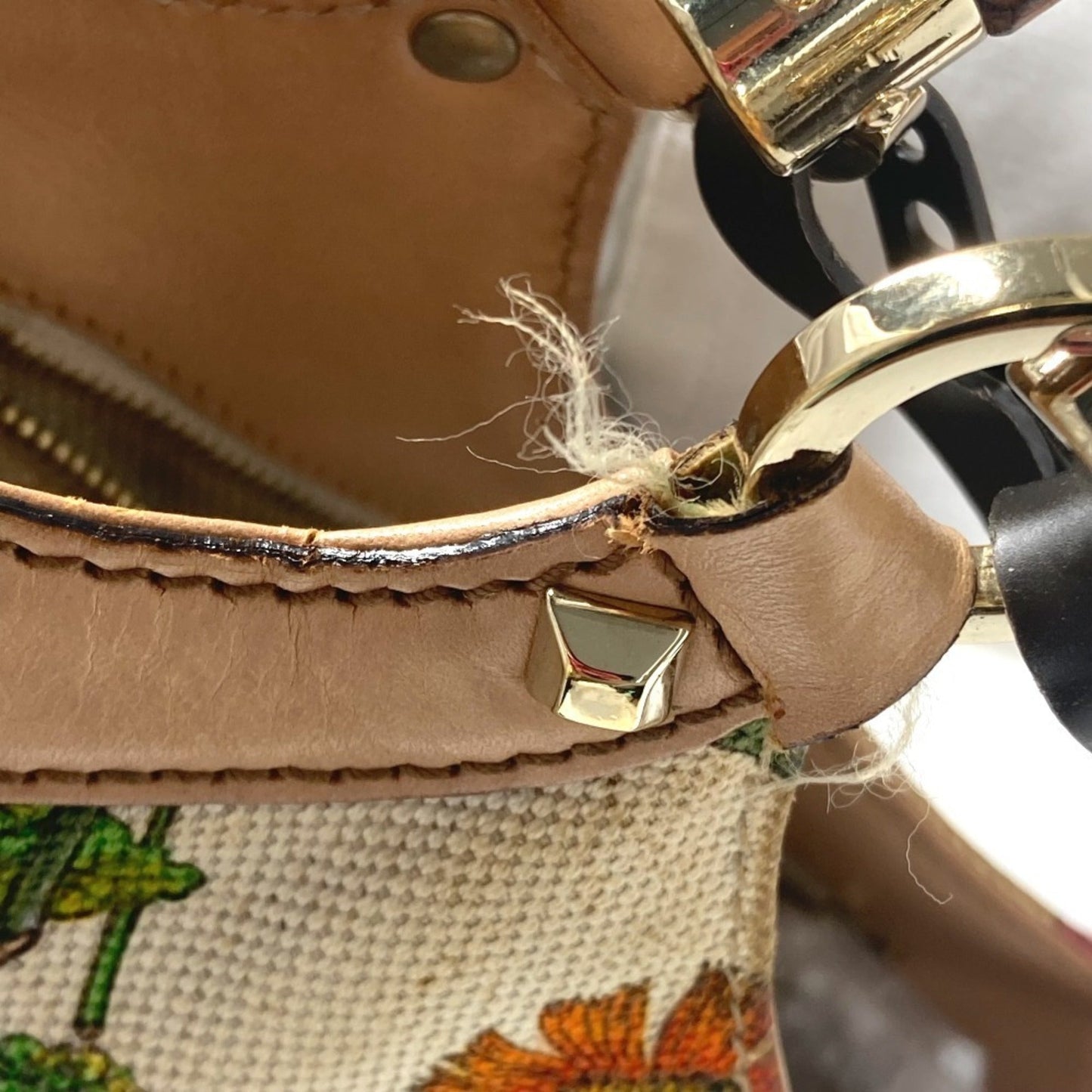 Gucci Multi-Color Canvas Handbag Tote Bag