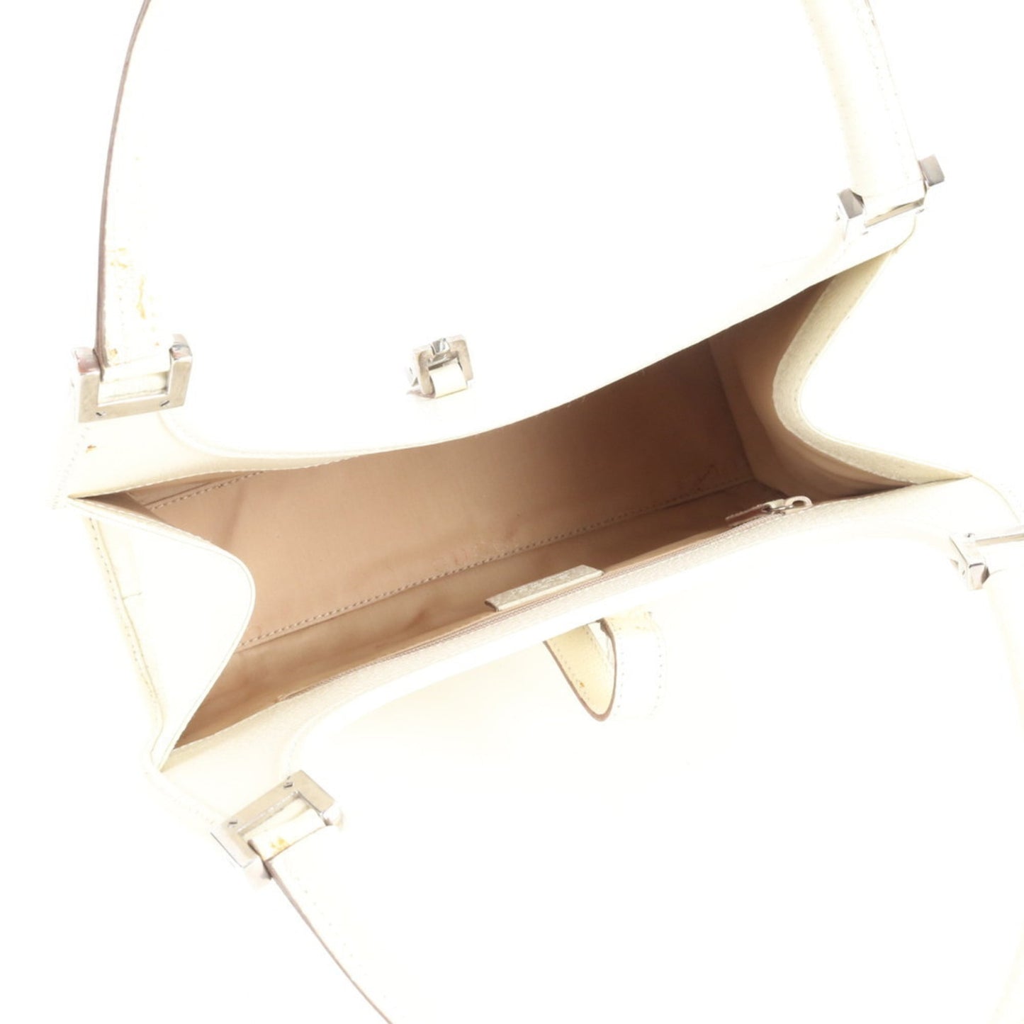 Gucci Ivory Leather Tote Bag