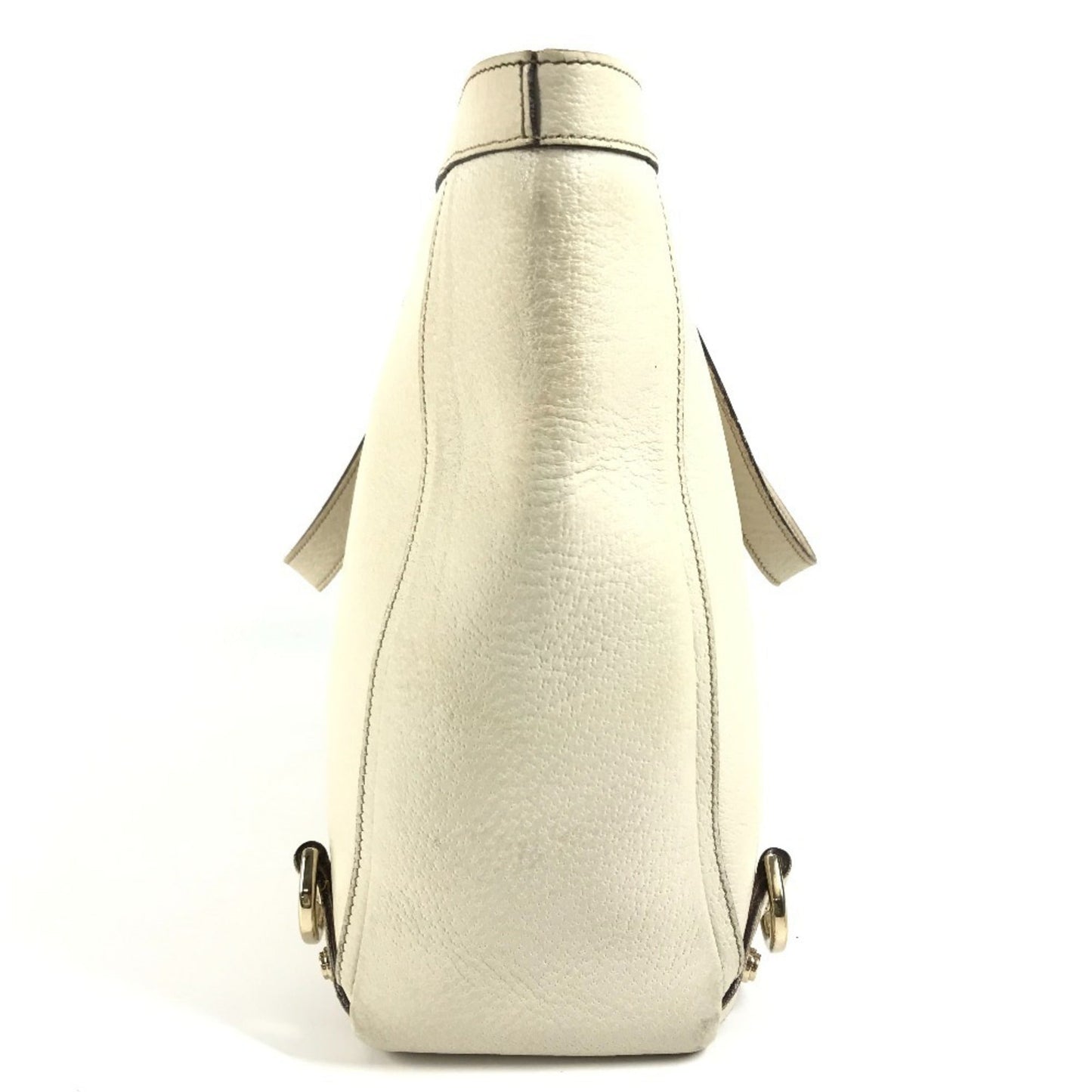Gucci Pink White Leather Handbag Shoulder Bag Tote Bag