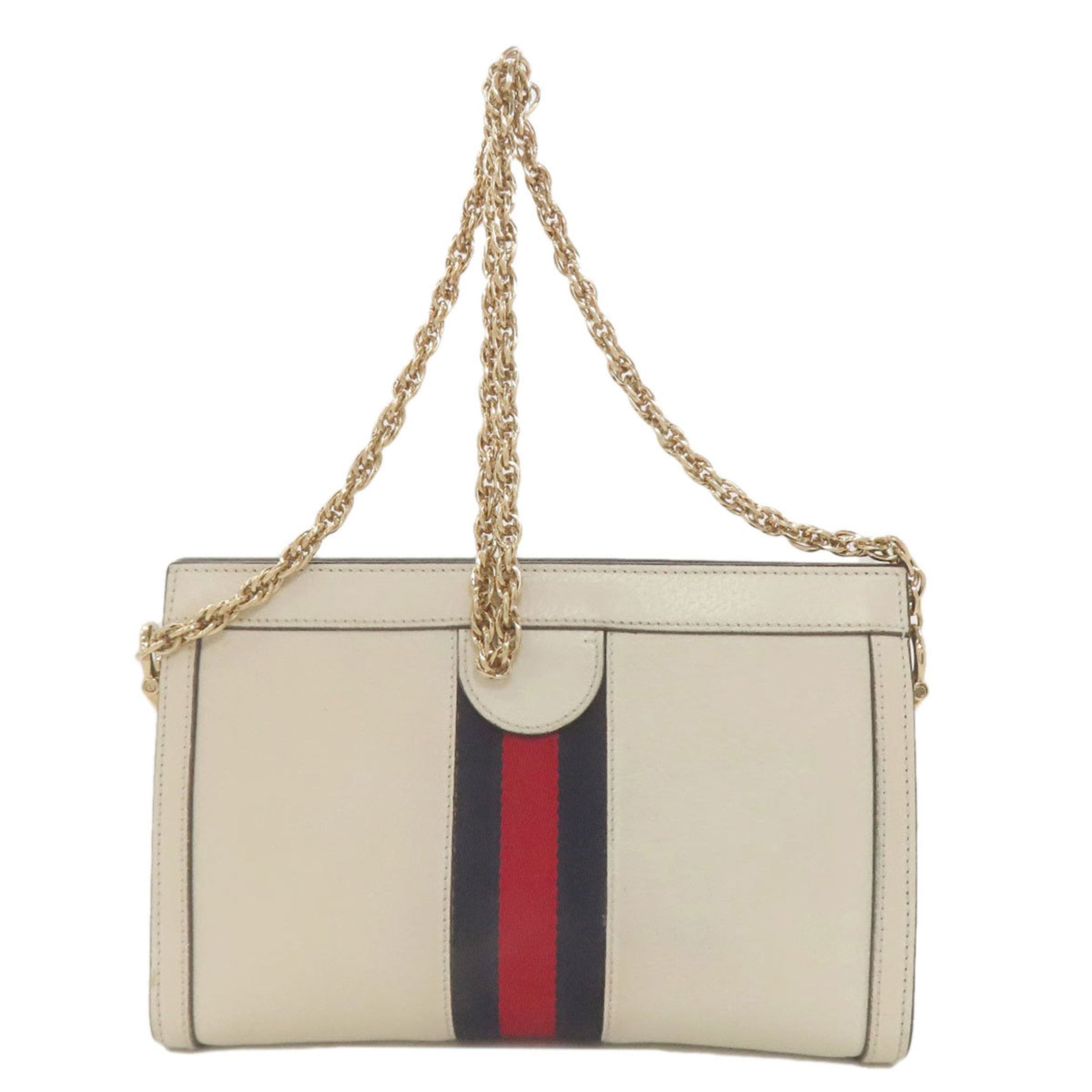 Gucci White Leather Shoulder Bag