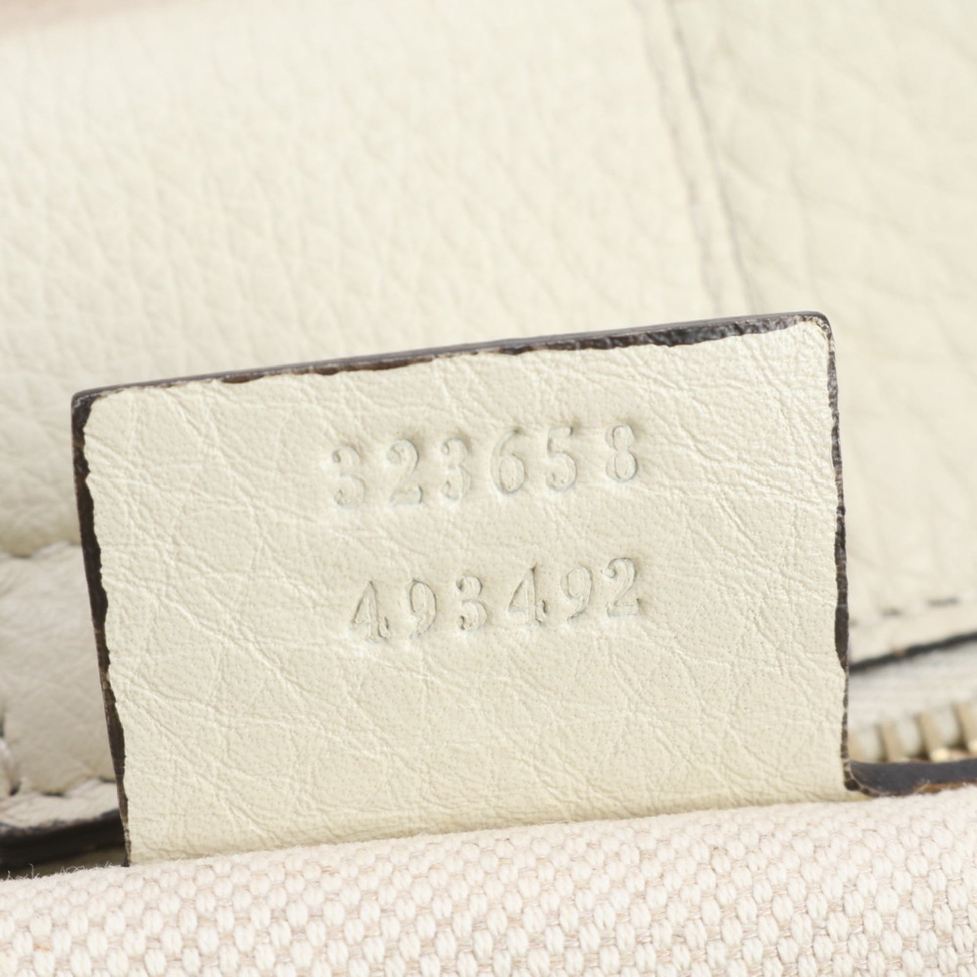 Gucci Ivory Leather Tote Bag