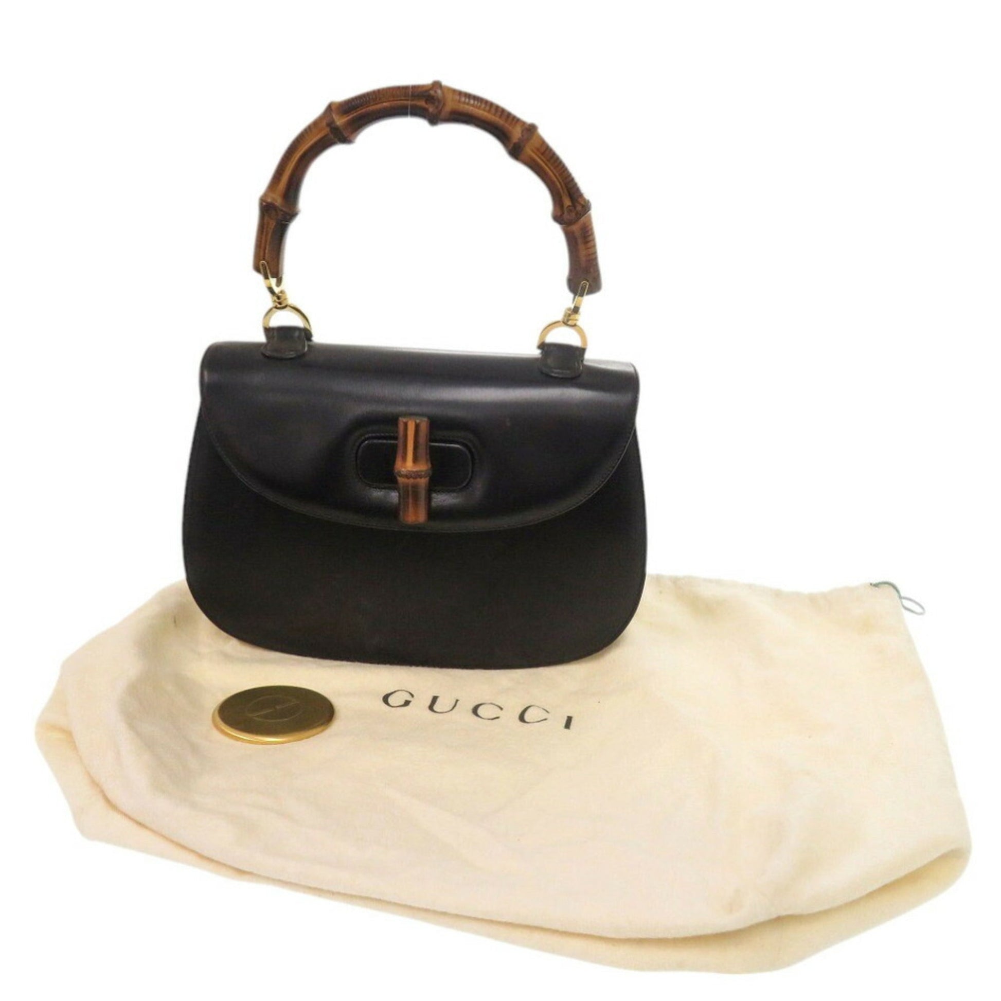 Gucci Black Leather Handbag