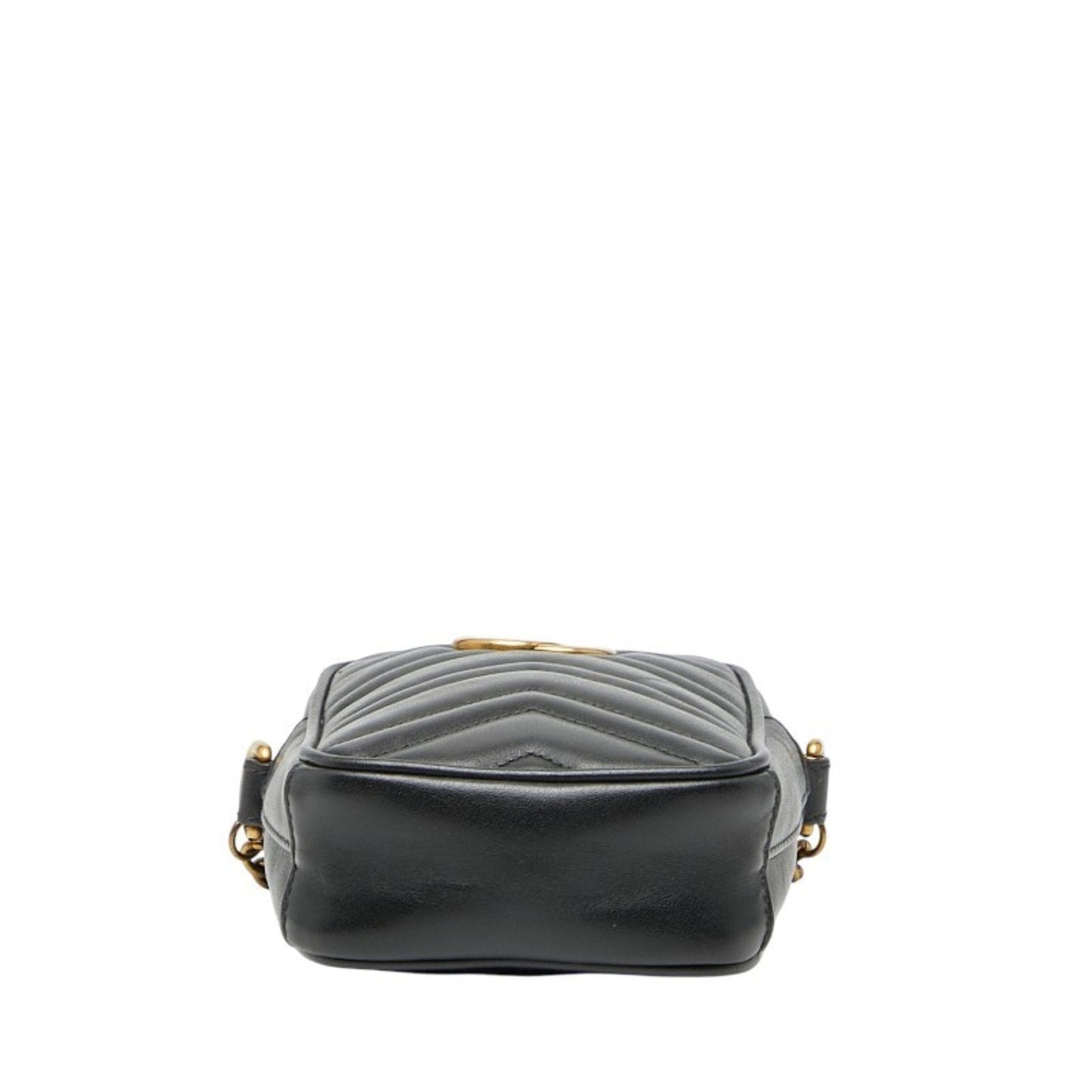 Gucci Gg Marmont Black Leather Shoulder Bag
