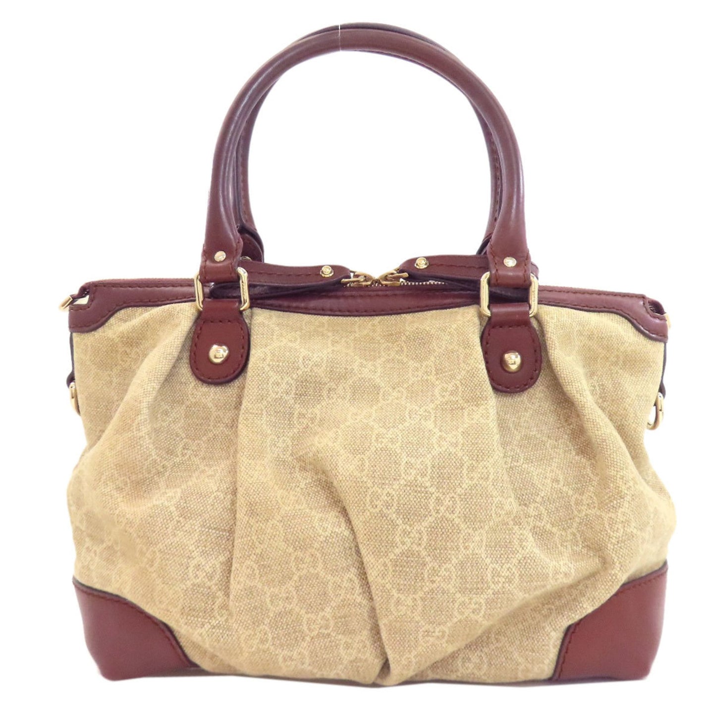 Gucci Brown Canvas Tote Bag