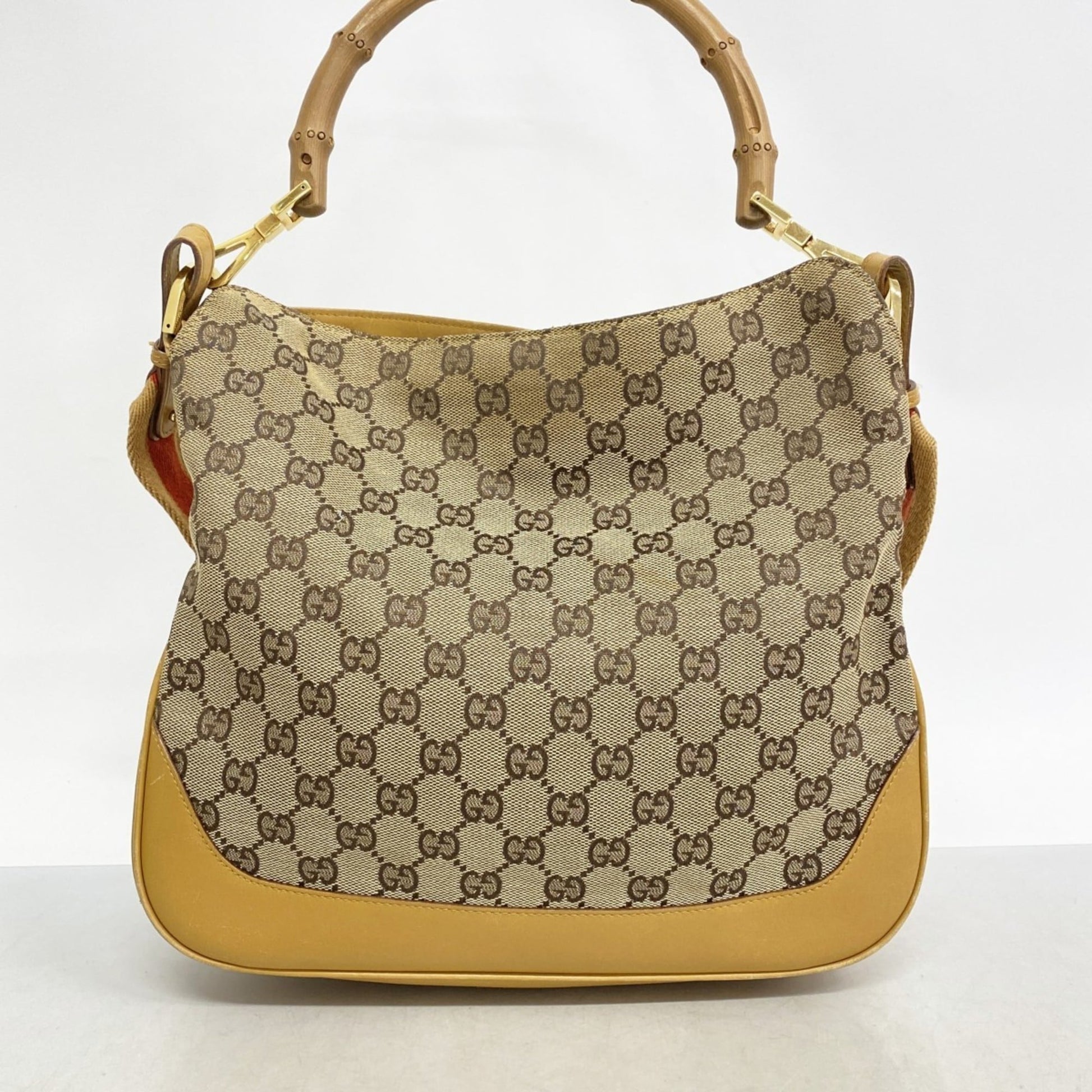 Gucci Brown Canvas Handbag