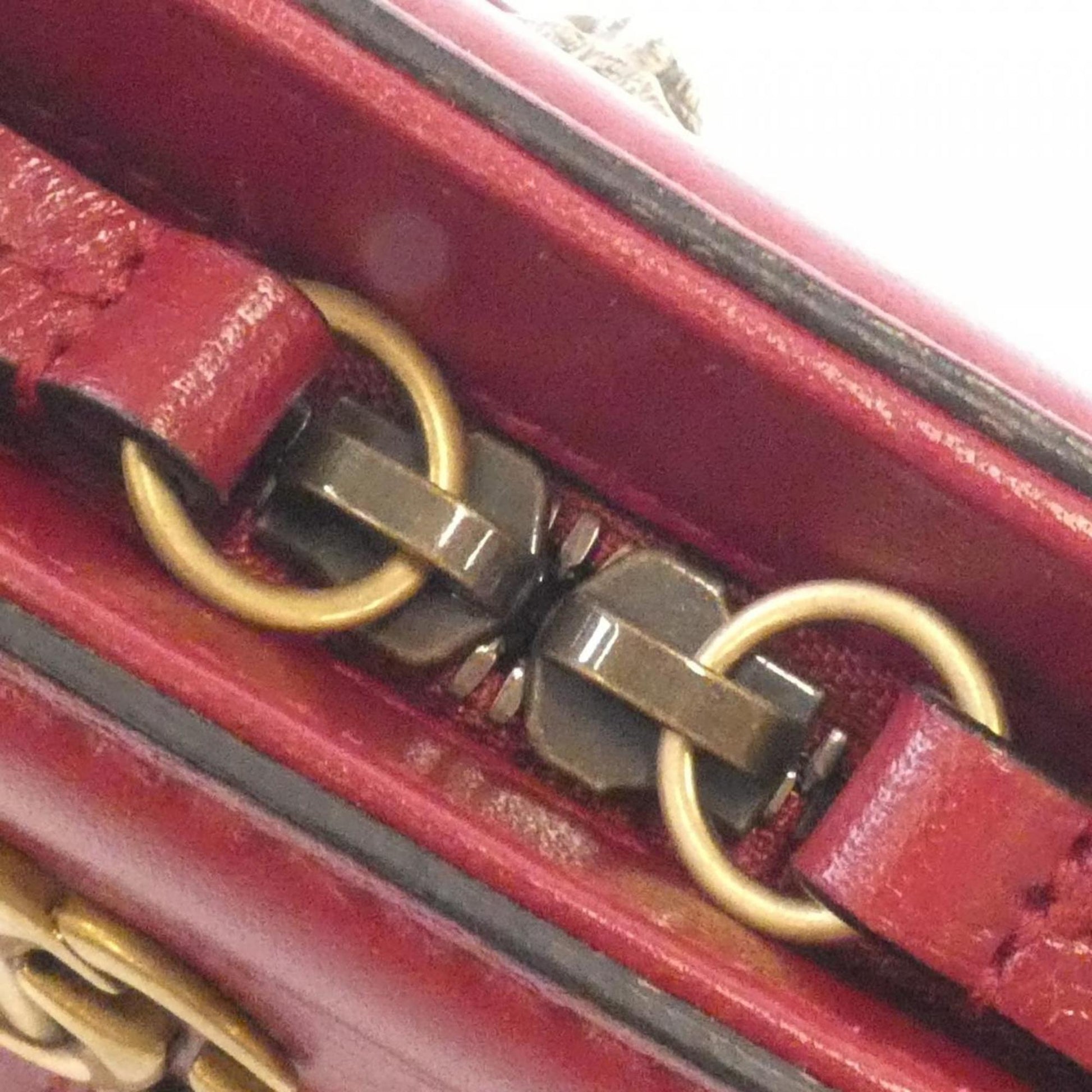 Gucci Red Color Leather Handbag