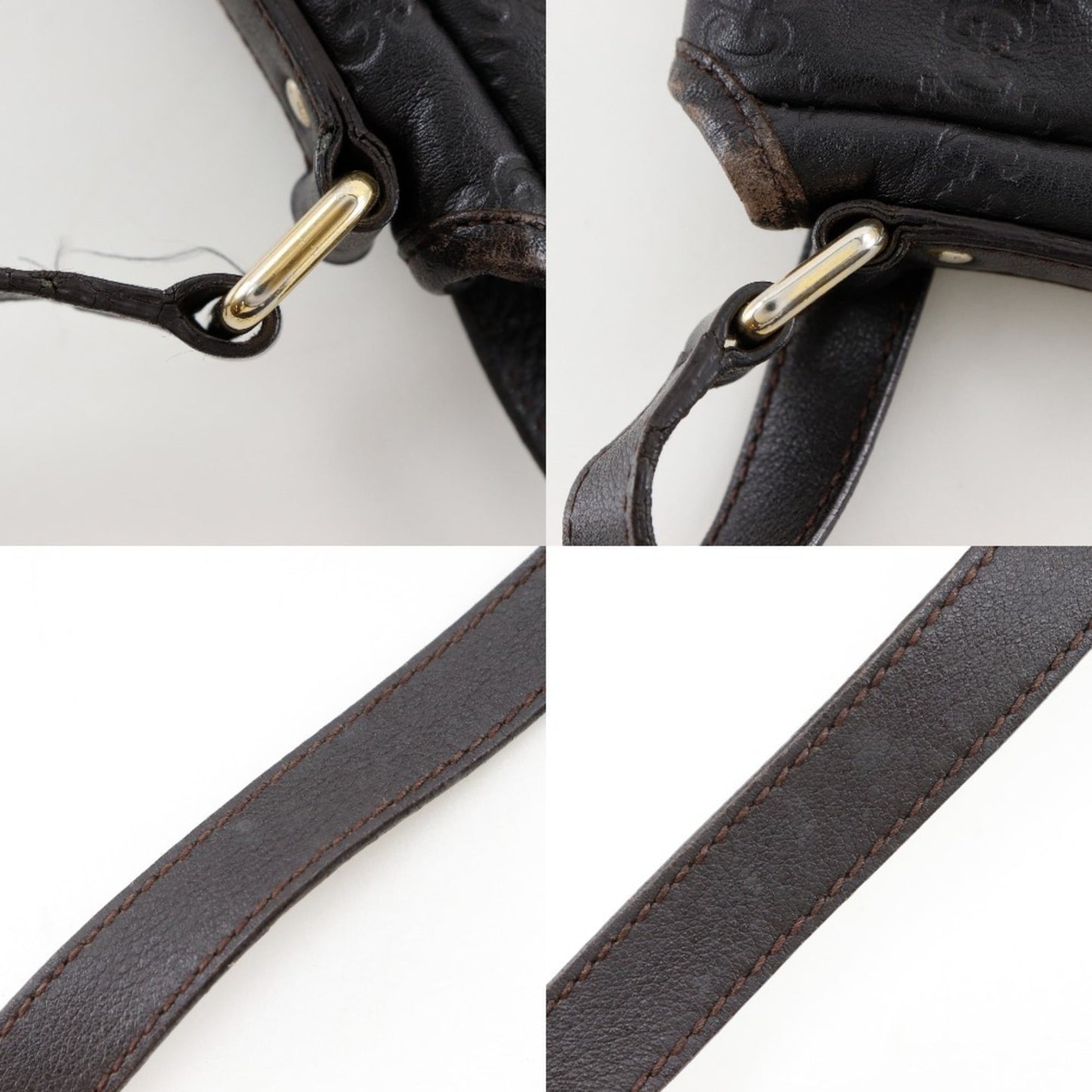 Gucci Brown Leather Shoulder Bag