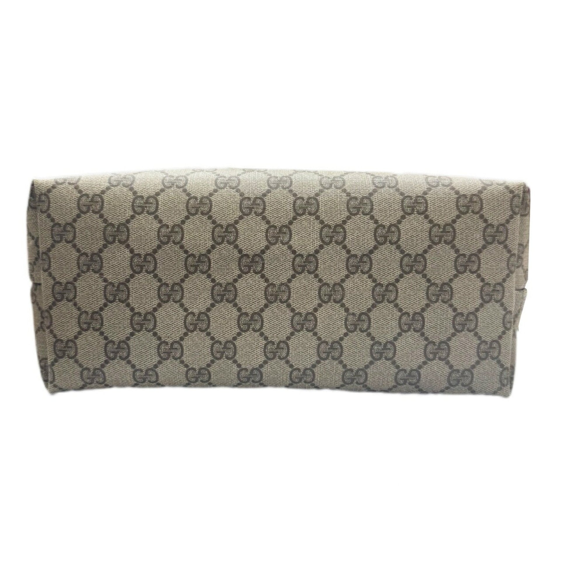 Gucci Beige Pvc Leather Tote Bag