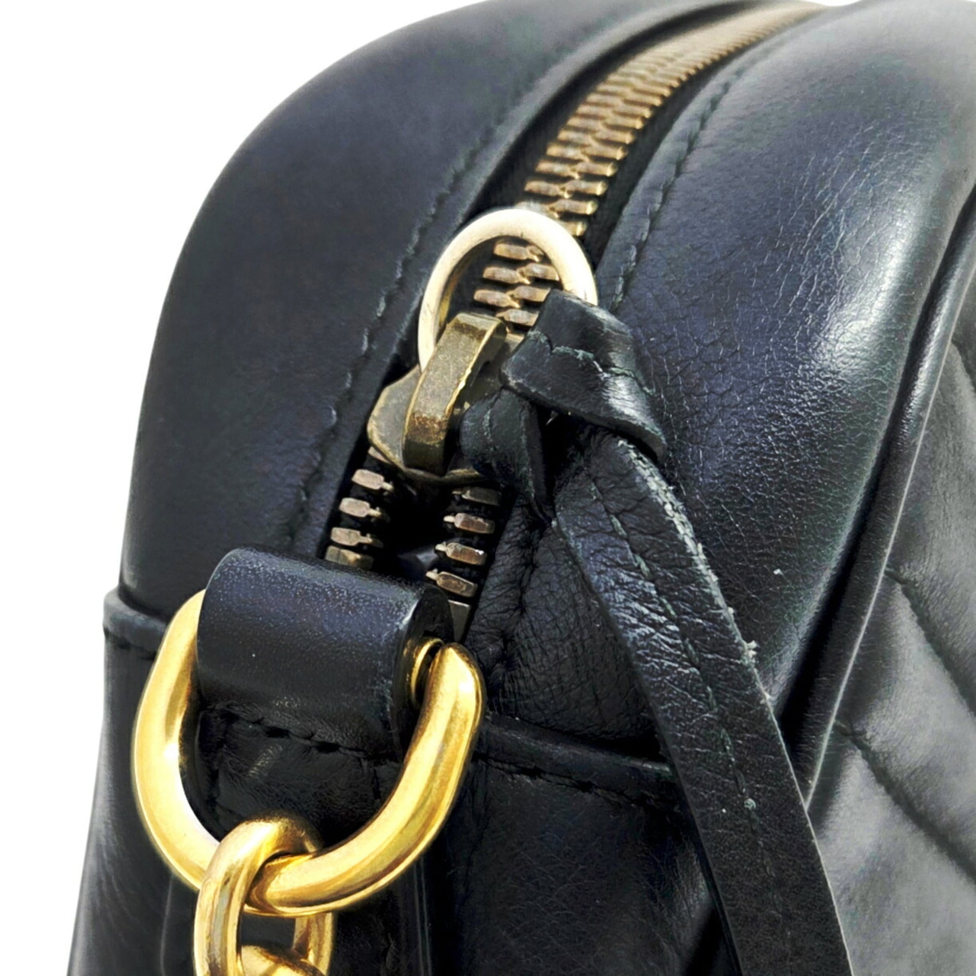 Gucci Black Leather Shoulder Bag