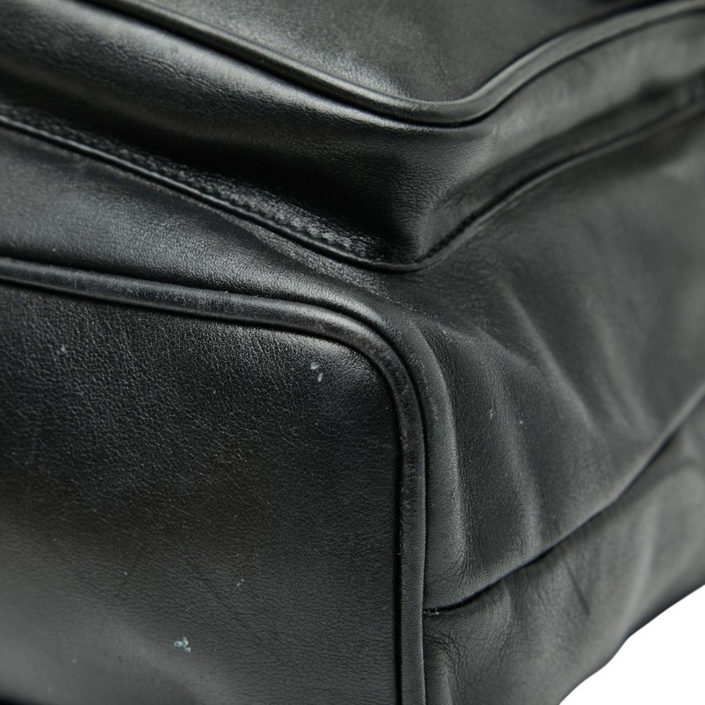 Gucci Black Leather Backpack
