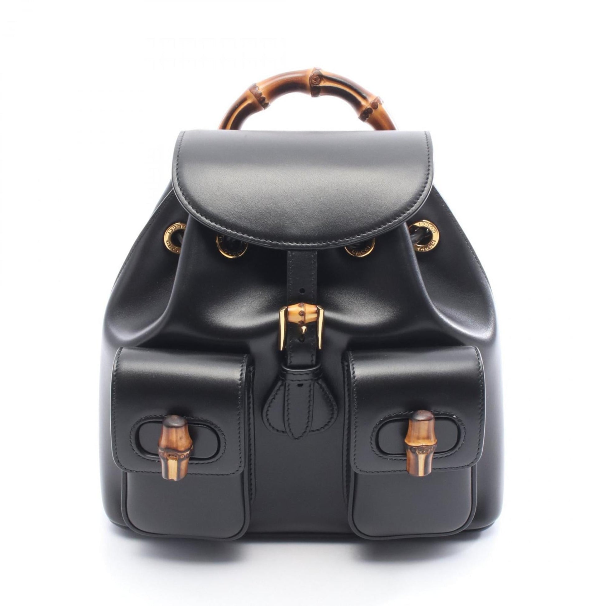 Gucci Black Leather Backpack
