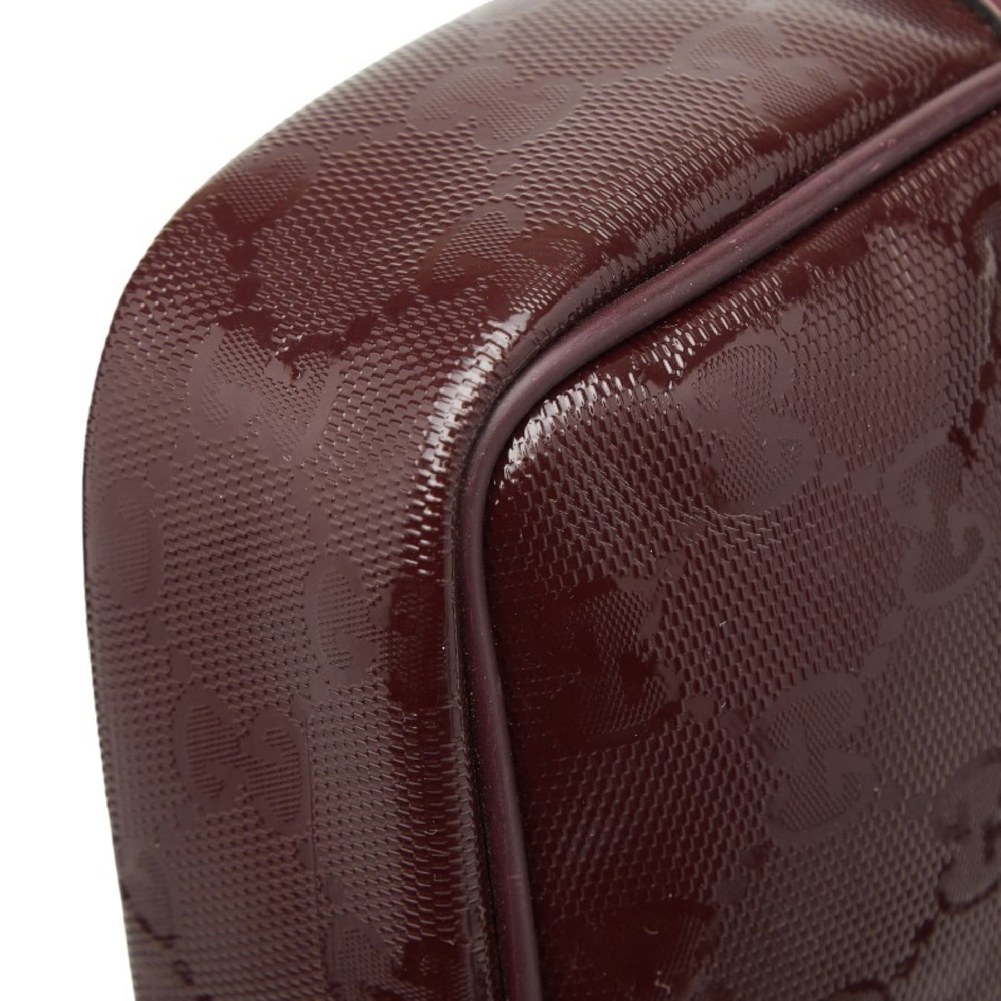 Gucci Purple Gg Imprimé Leather Shoulder Bag