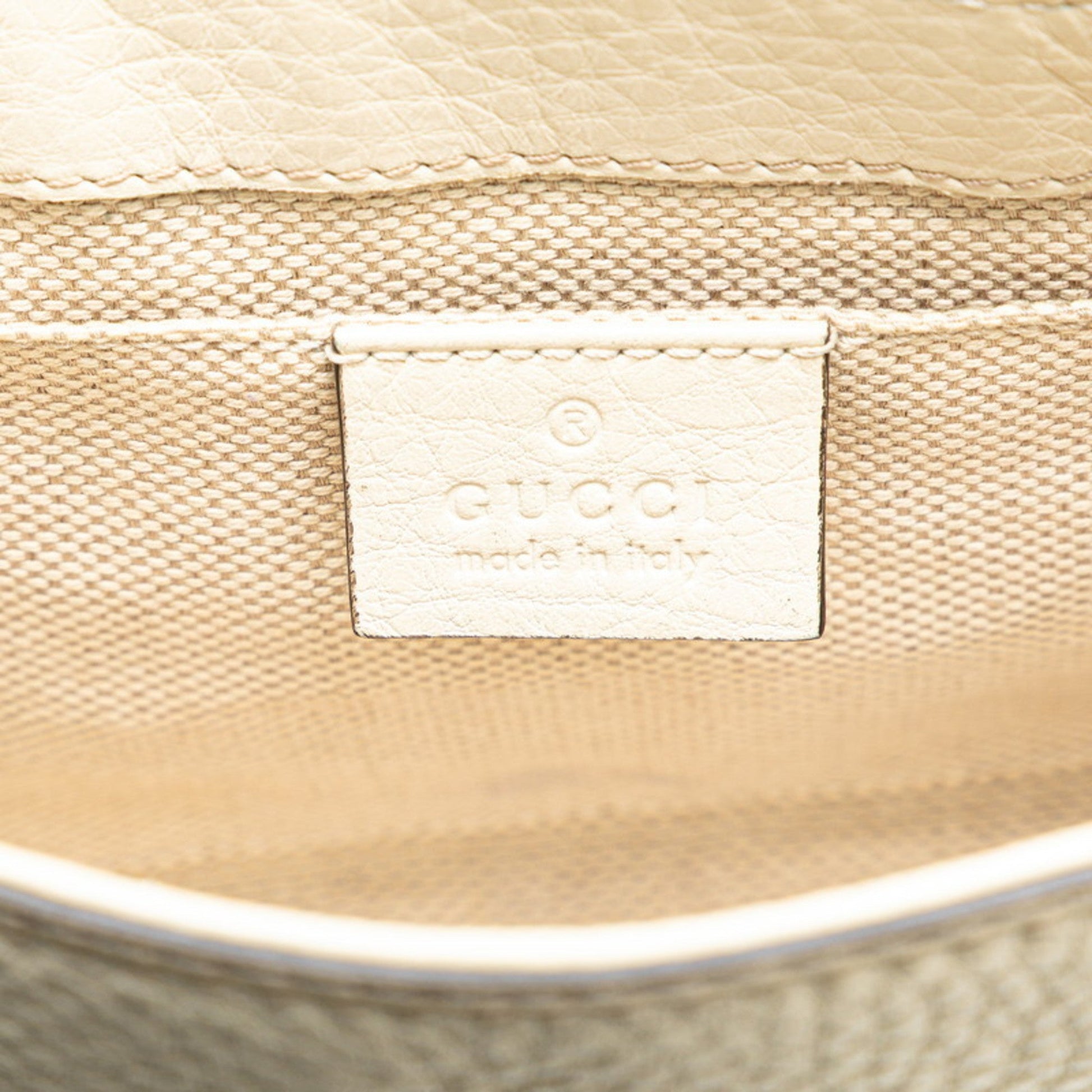 Gucci Soho Ivory White Leather Shoulder Bag