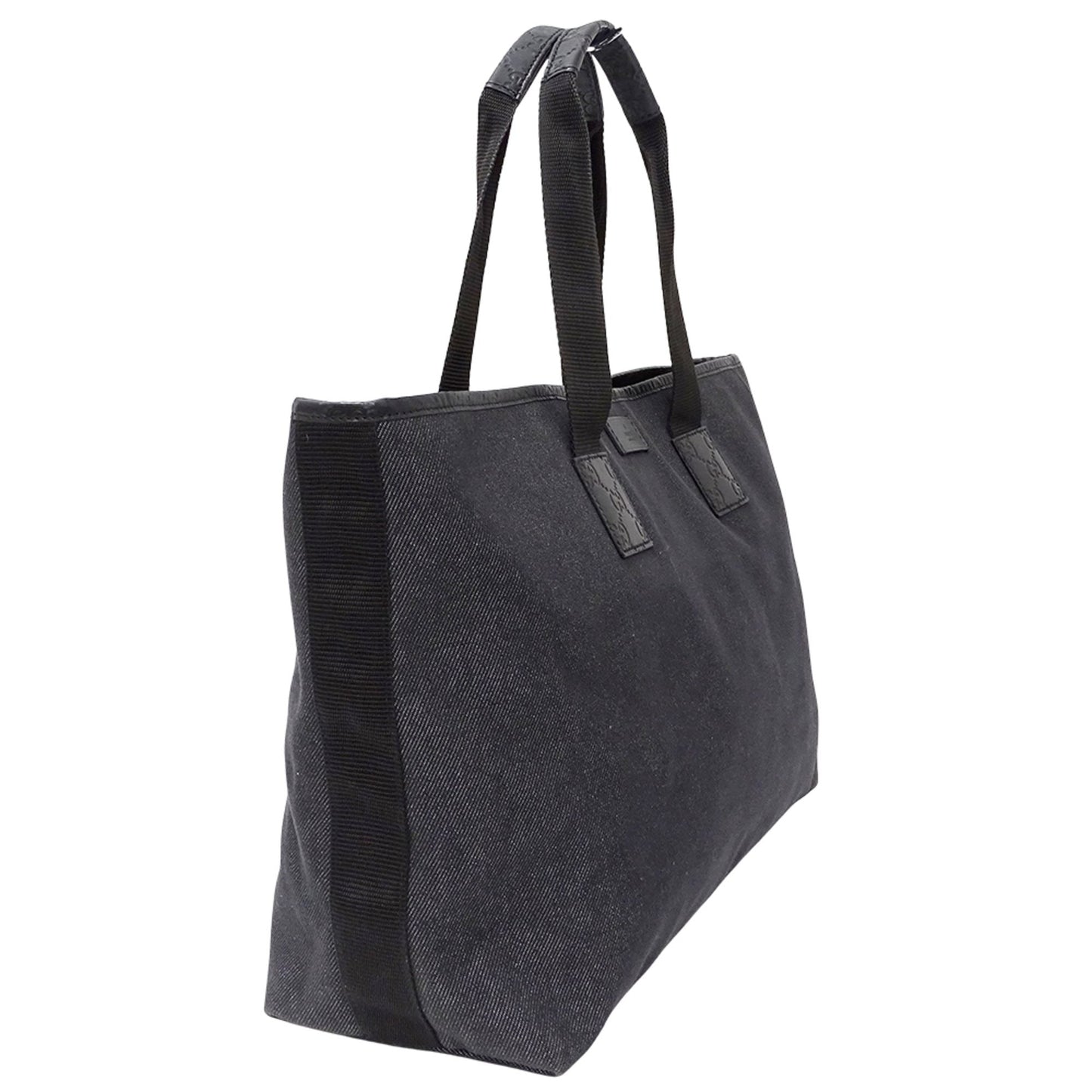 Gucci Black Denim Tote Bag