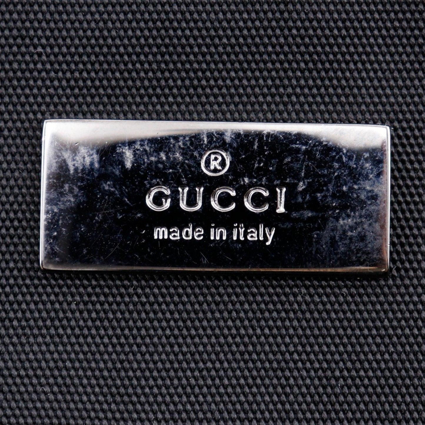 Gucci Black Nylon Canvas Shoulder Bag