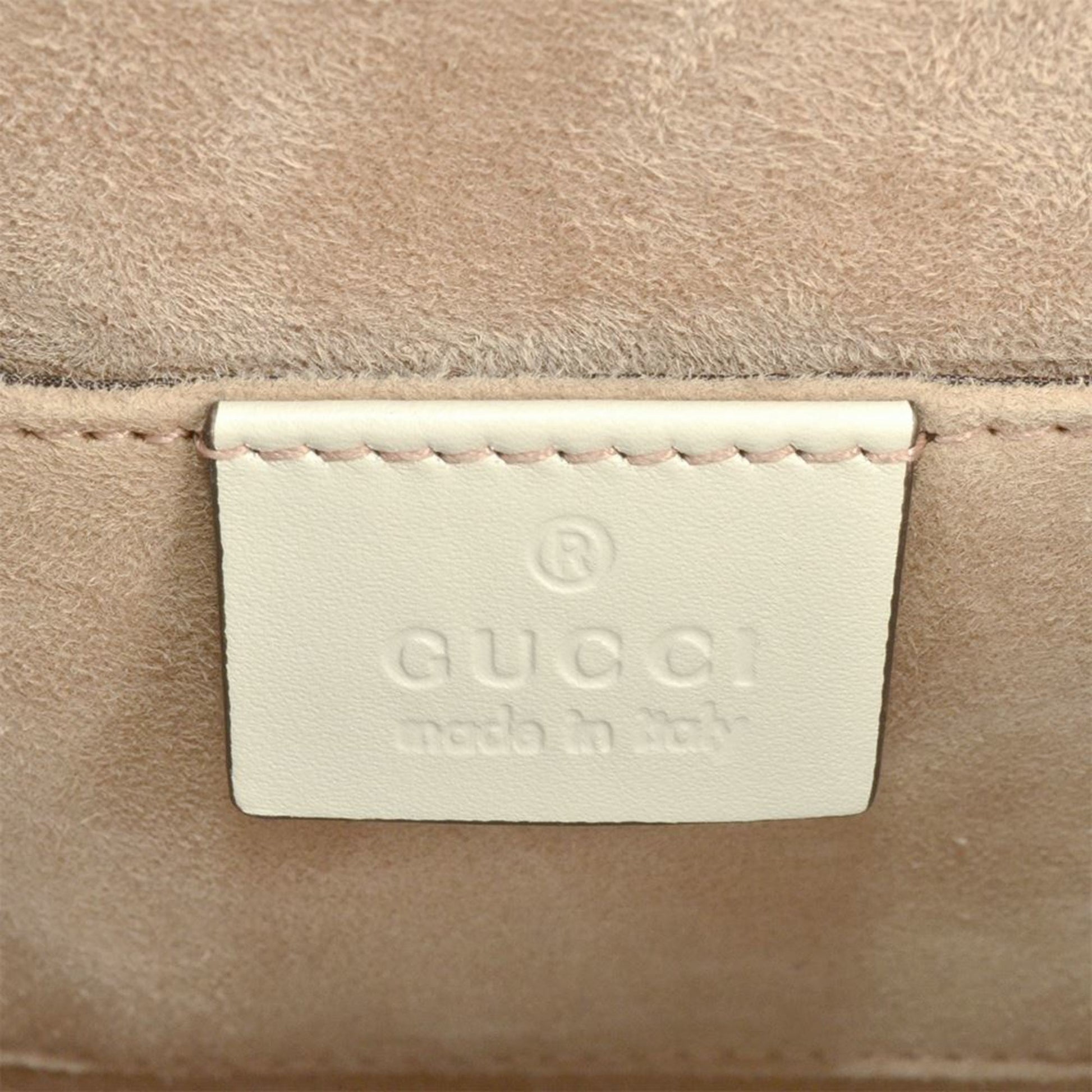 Gucci White Leather Handbag