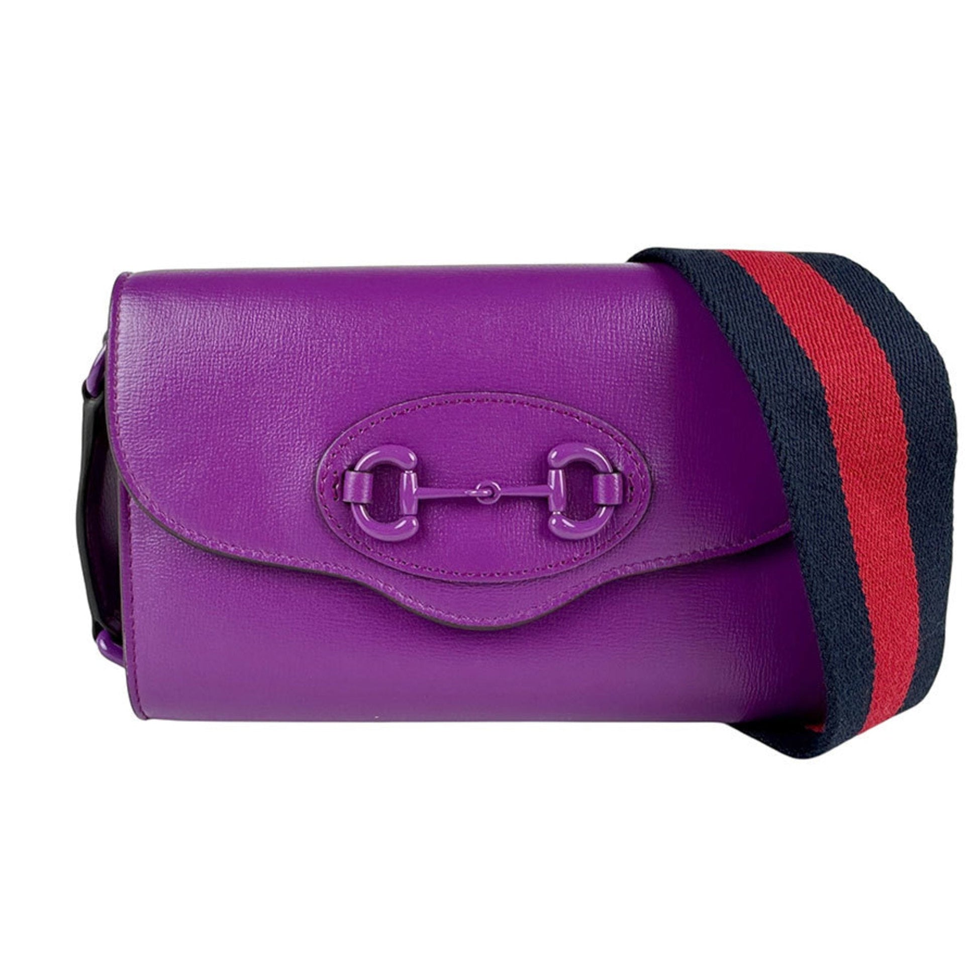 Gucci Purple Leather Shoulder Bag