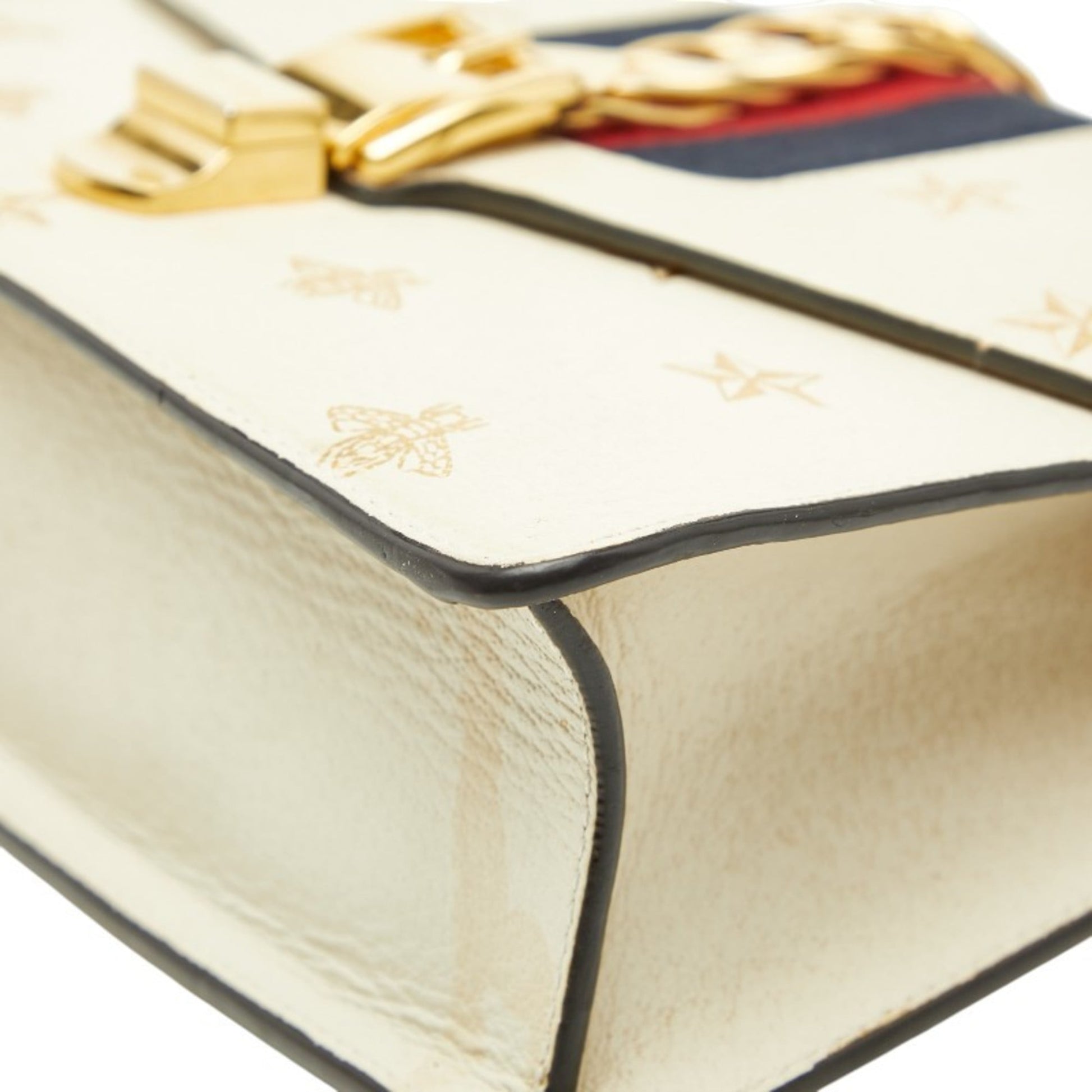 Gucci Ivory White Leather Shoulder Bag