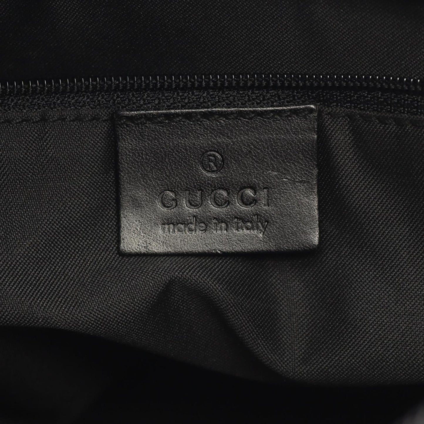 Gucci Gray Canvas Leather Shoulder Bag