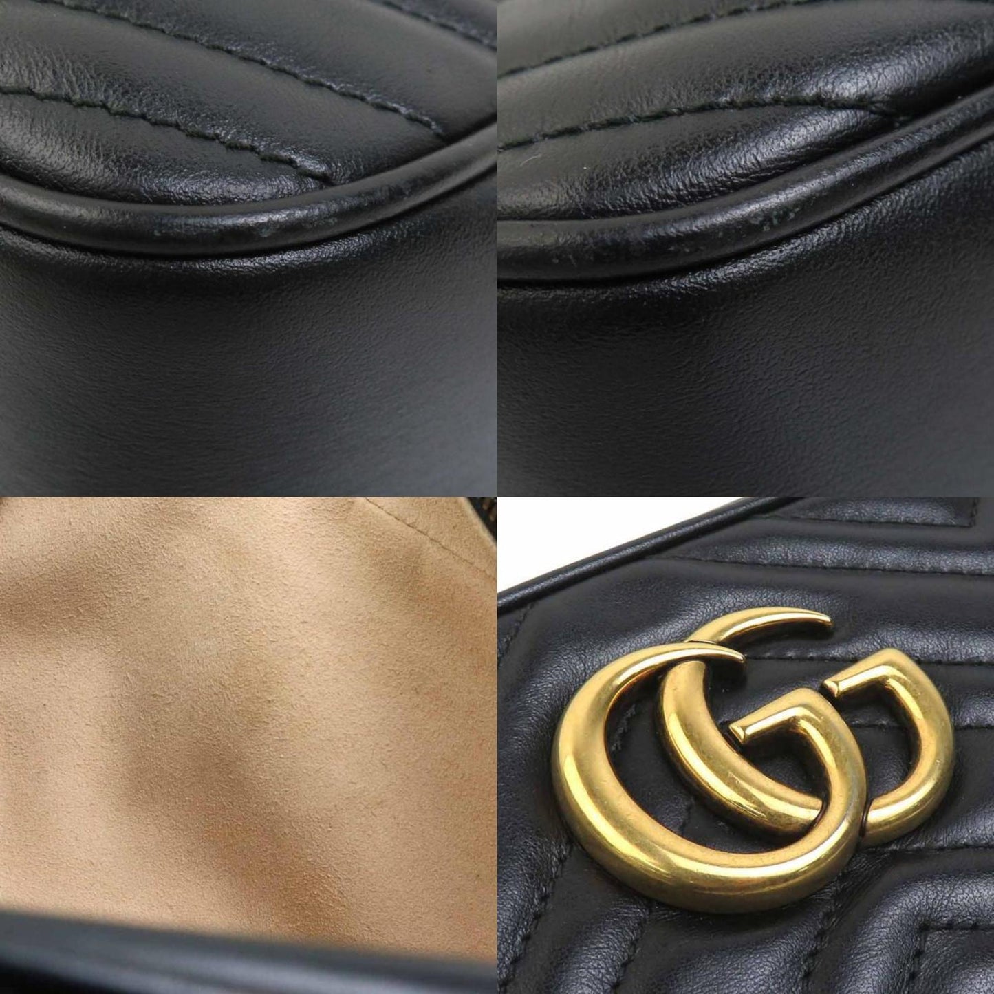 Gucci Black Leather Shoulder Bag