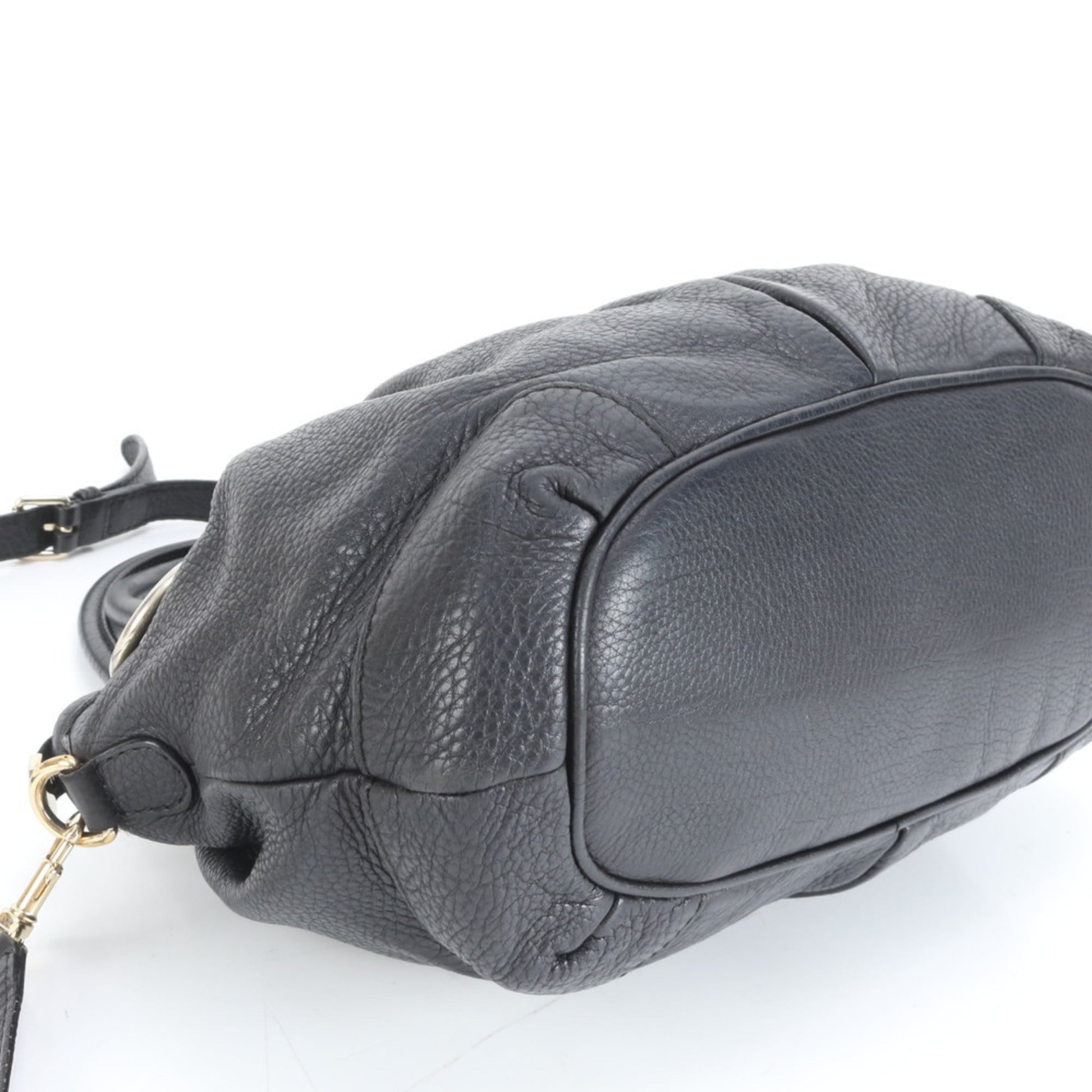 Gucci Black Leather Shoulder Bag