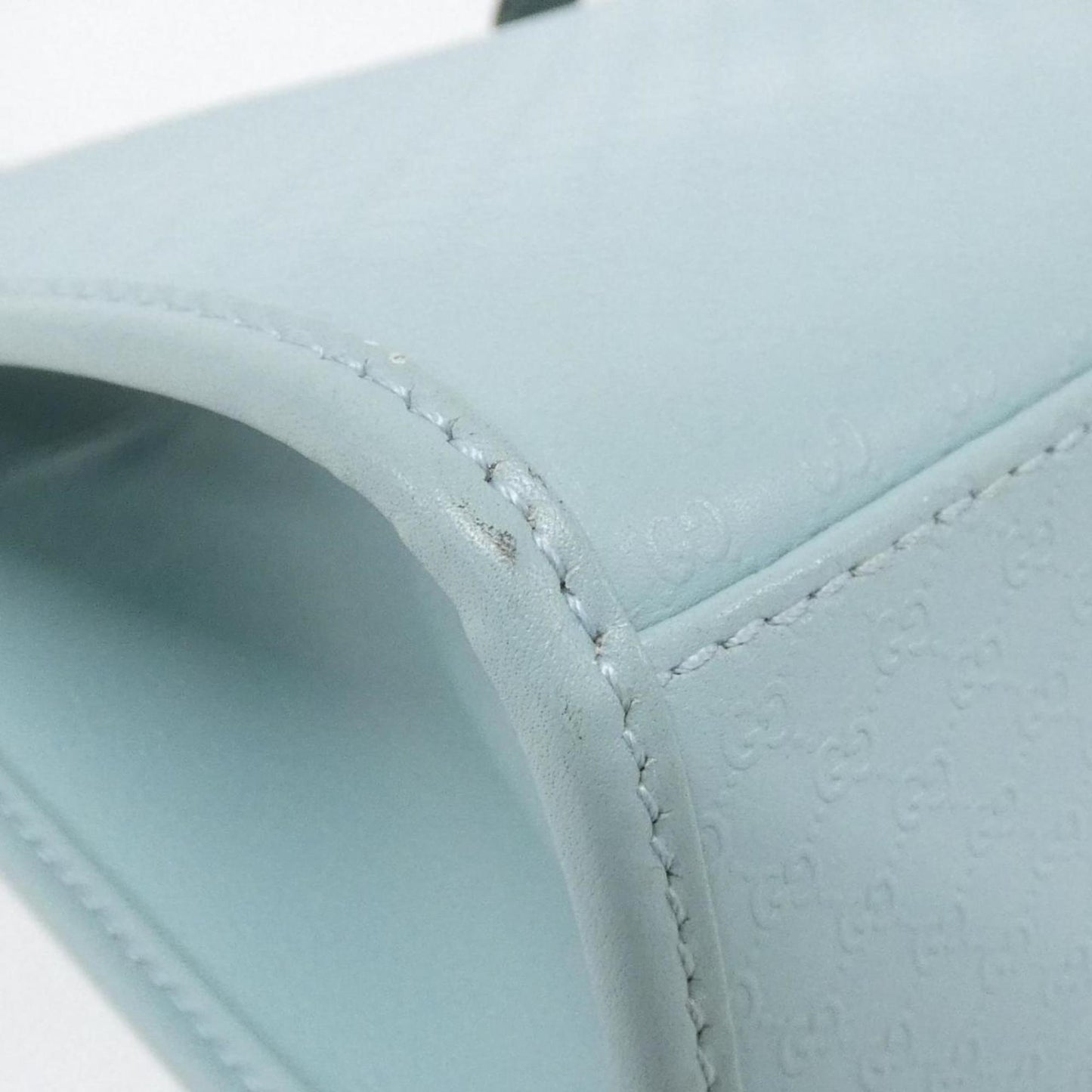 Gucci Light Blue Leather Shoulder Bag