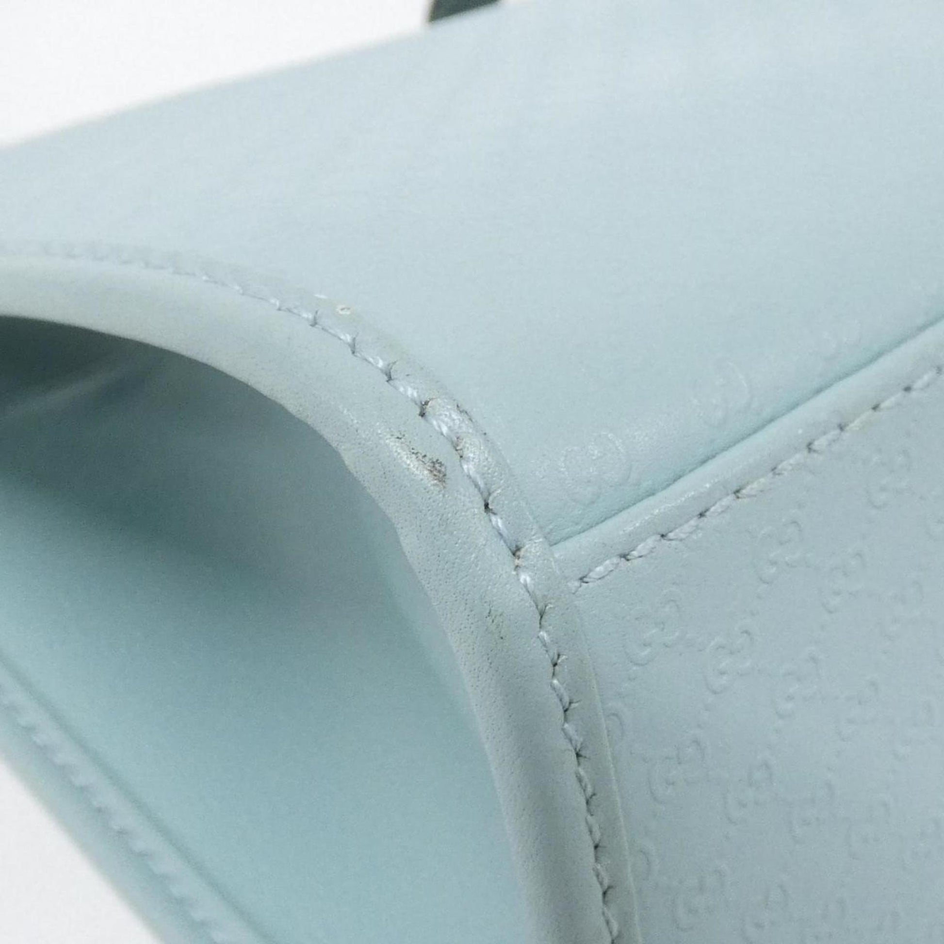 Gucci Light Blue Leather Shoulder Bag