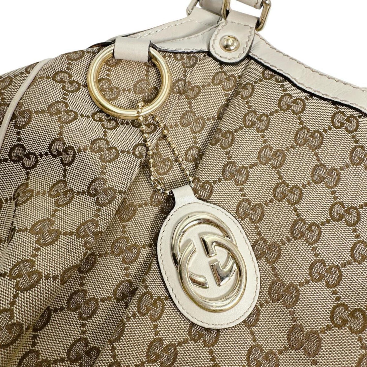 Gucci Gg Canvas Beige Gg Canvas Tote Bag
