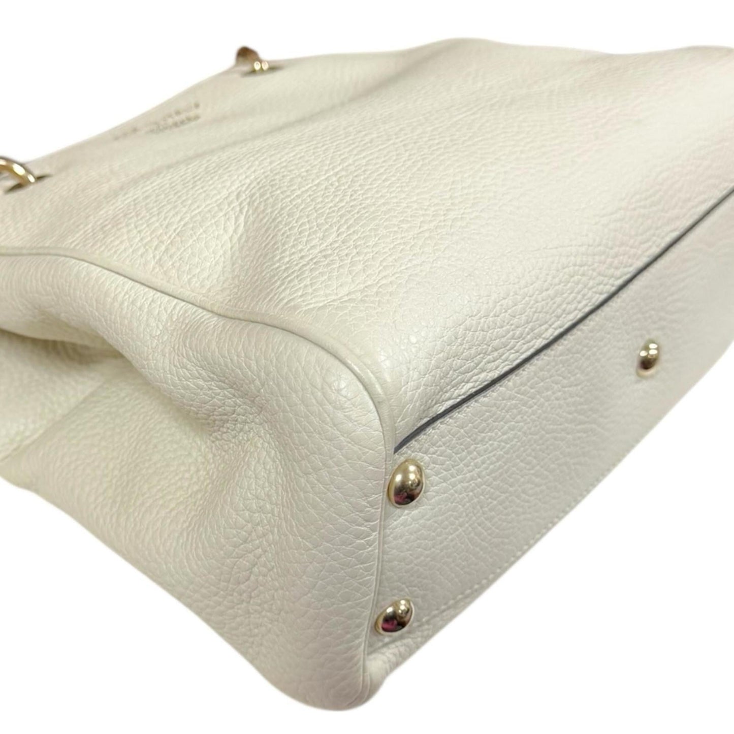 Gucci Ivory White Bamboo Shoulder Bag