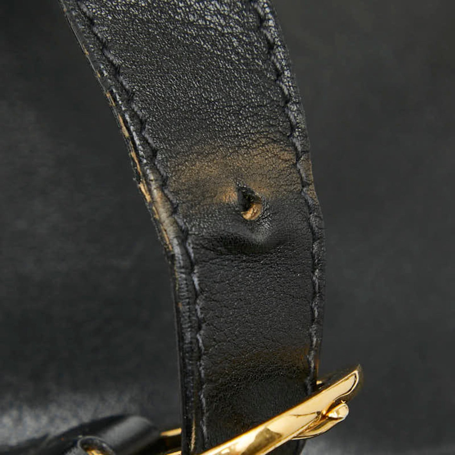 Gucci Black Leather Shoulder Bag Sling Bag