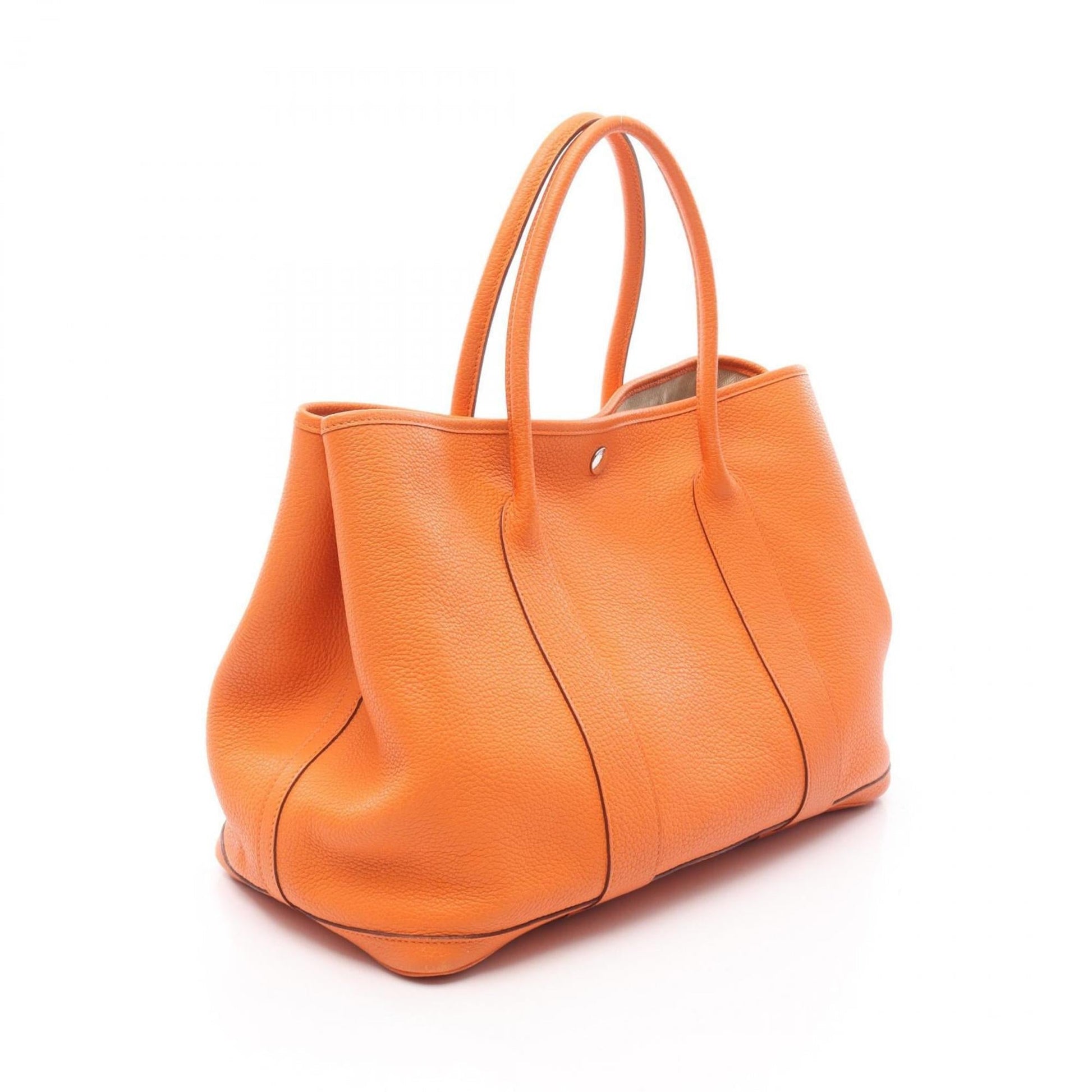 Hermes Negonda Tote Bag Leather Orange