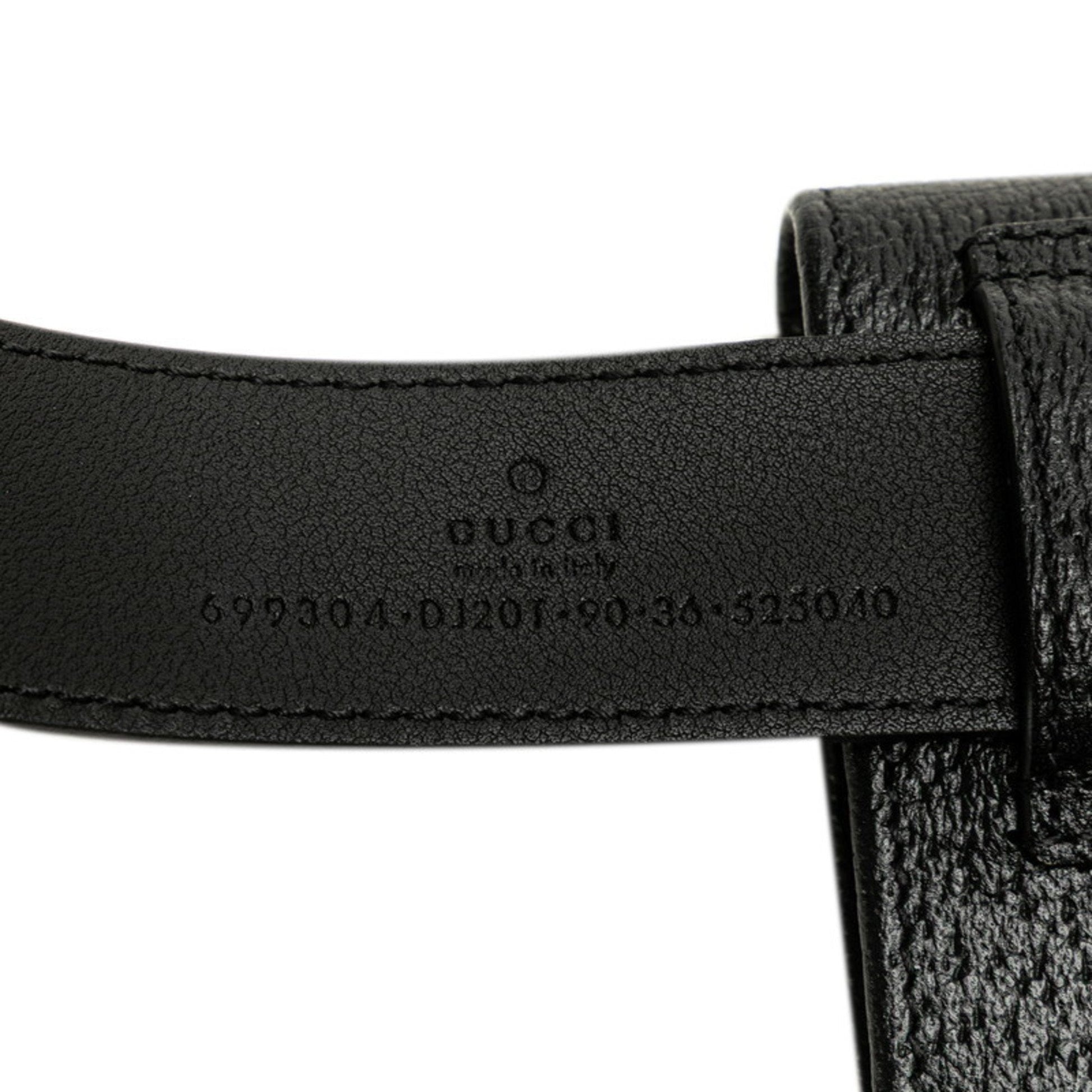 Gucci Black Leather Fanny Pack