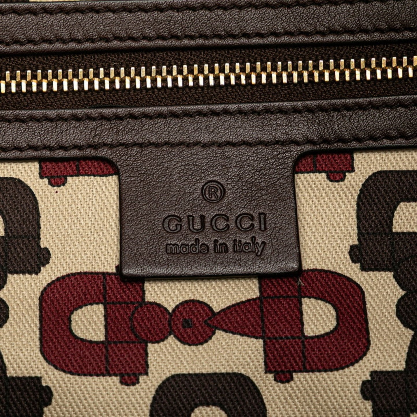 Gucci Hysteria Brown Leather Handbag Tote Bag