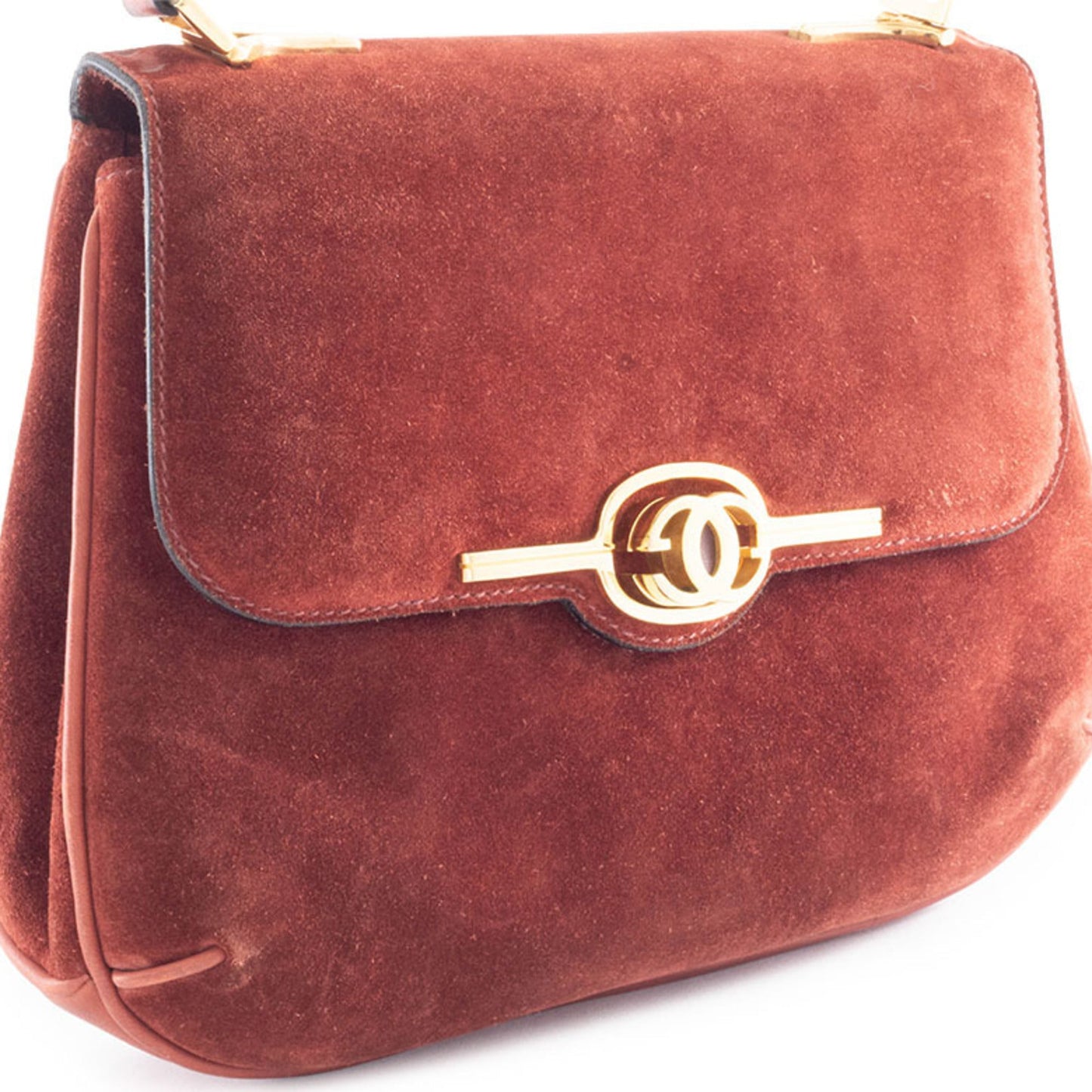 Gucci Brown Suede Handbag
