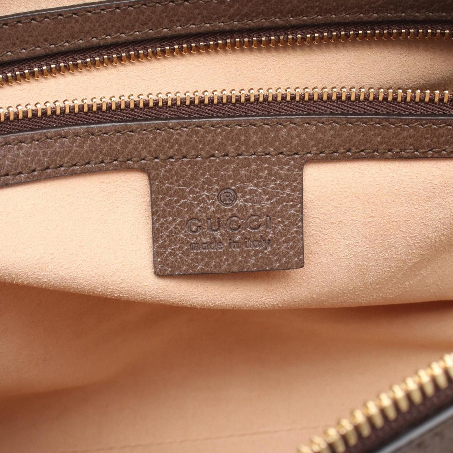 Gucci Beige Brown Multi-Color Coated Canvas Pvc Leather/Webbing Handbag