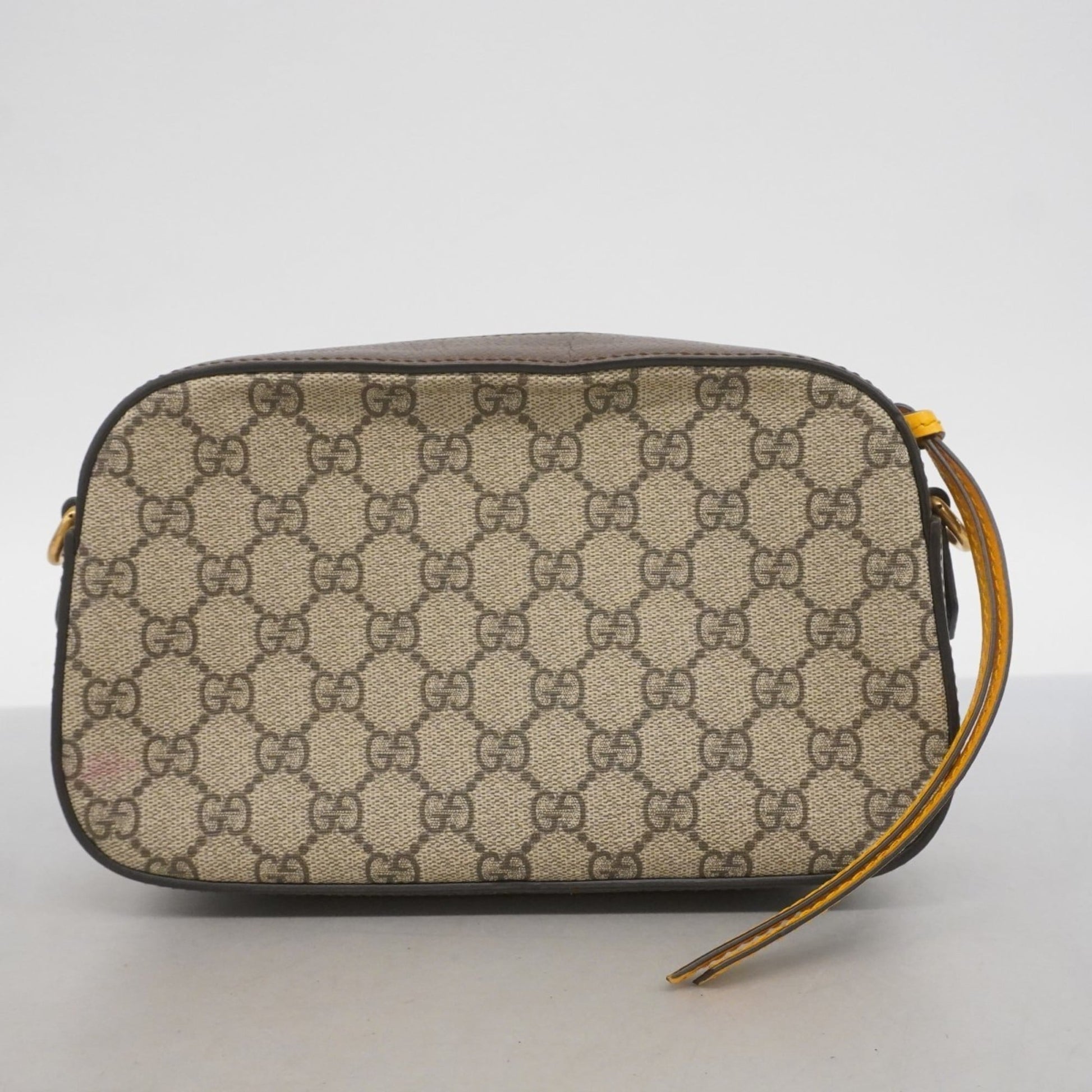 Gucci Beige Brown Pvc Shoulder Bag