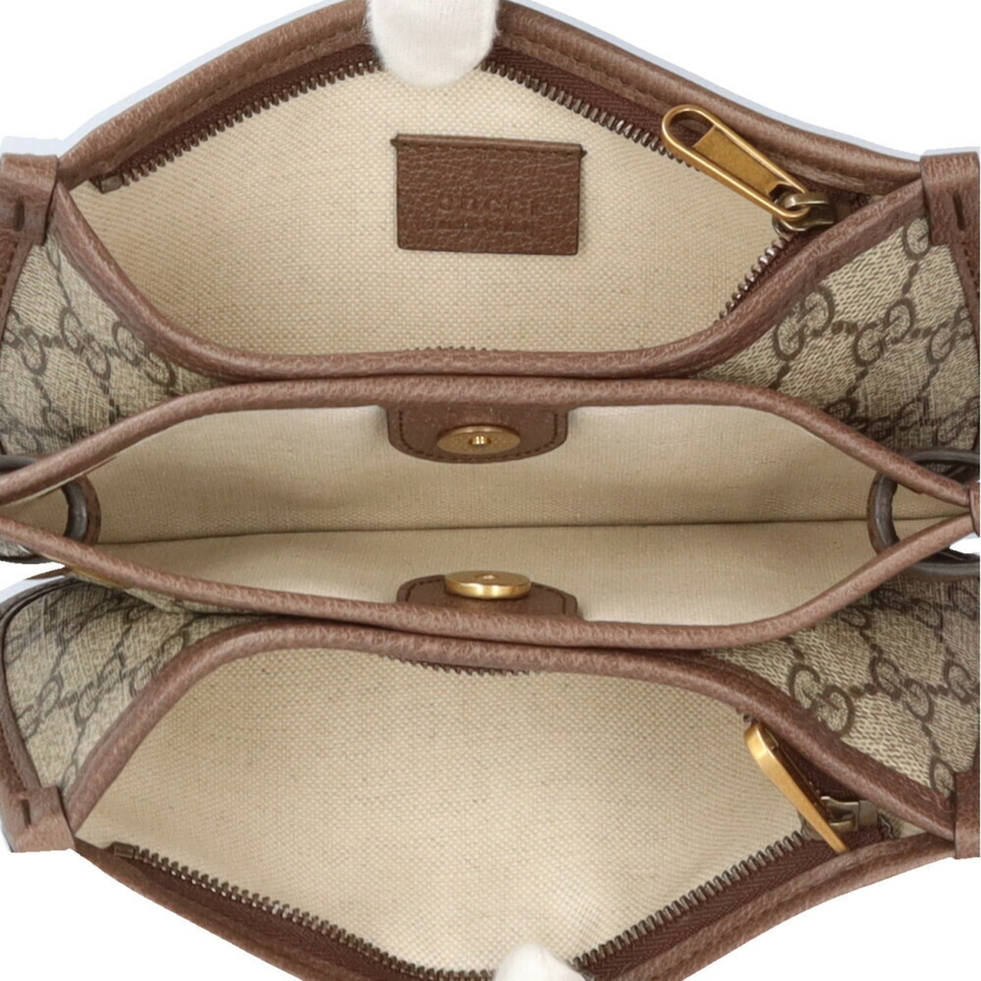 Gucci Beige Brown Gg Supreme Shoulder Bag