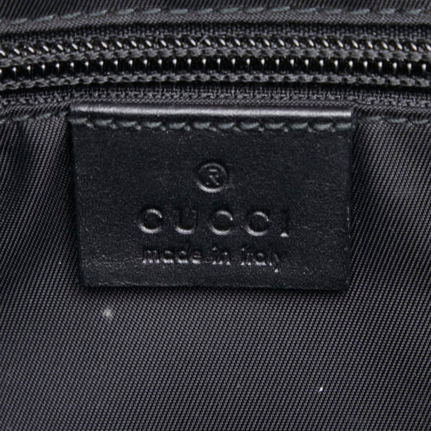 Gucci Black Nylon Leather Shoulder Bag