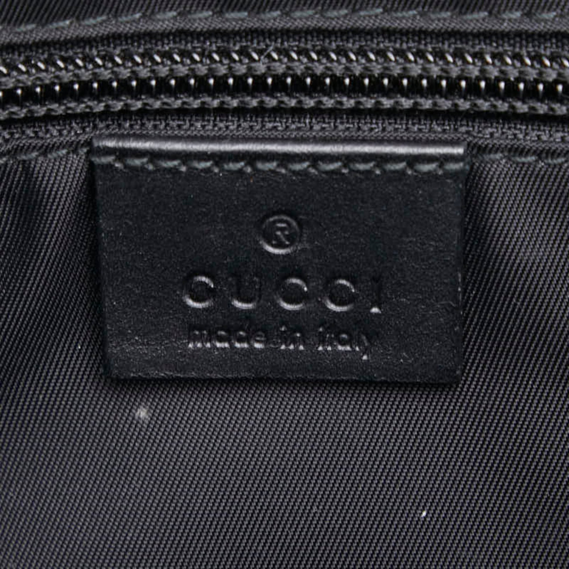 Gucci Black Nylon Leather Shoulder Bag