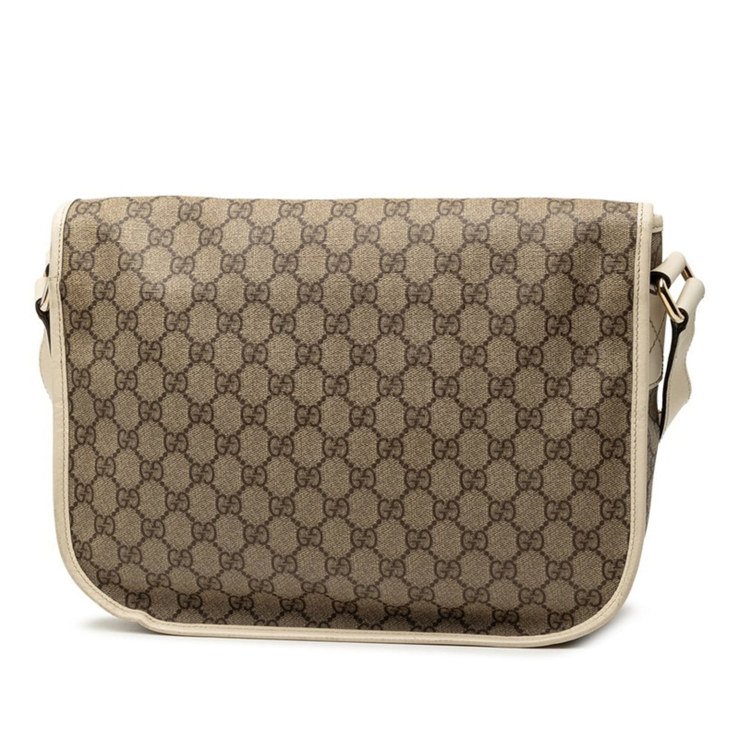 Gucci Beige White Pvc Leather Shoulder Bag
