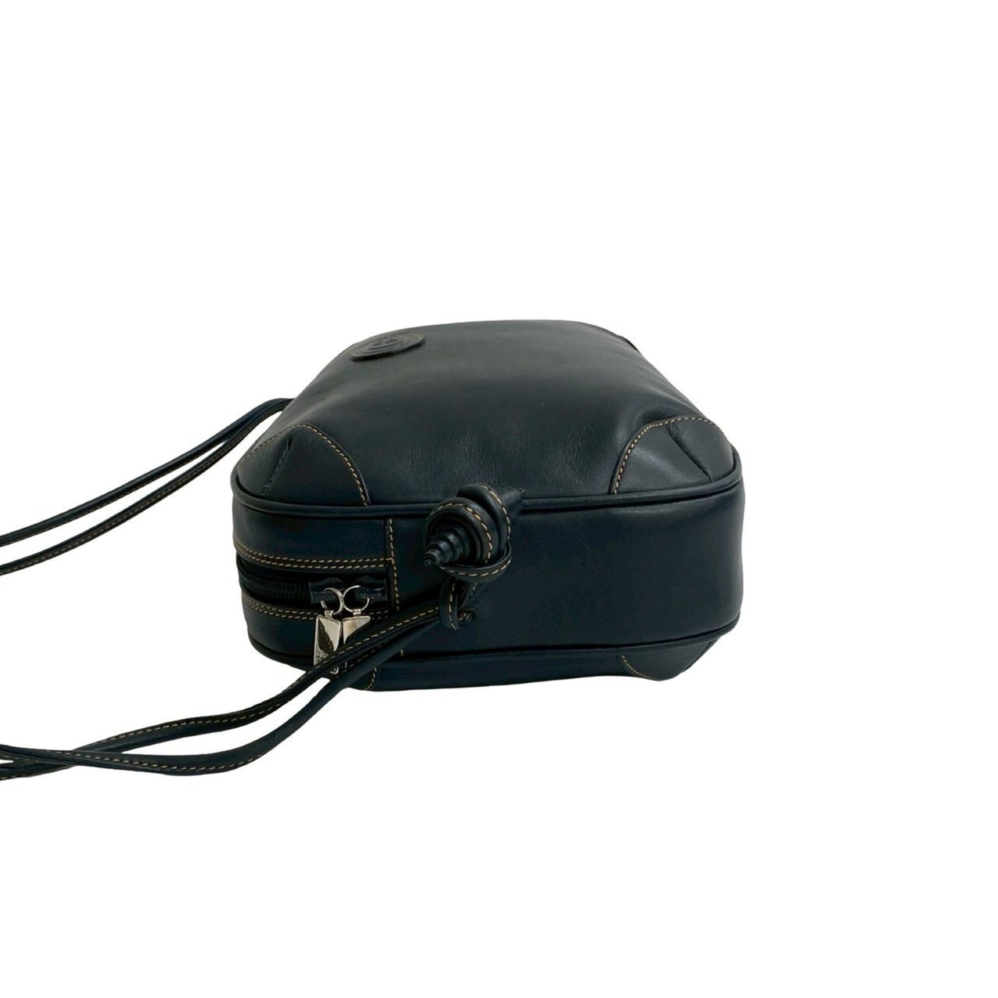 Gucci Navy Leather Pochette Shoulder Bag