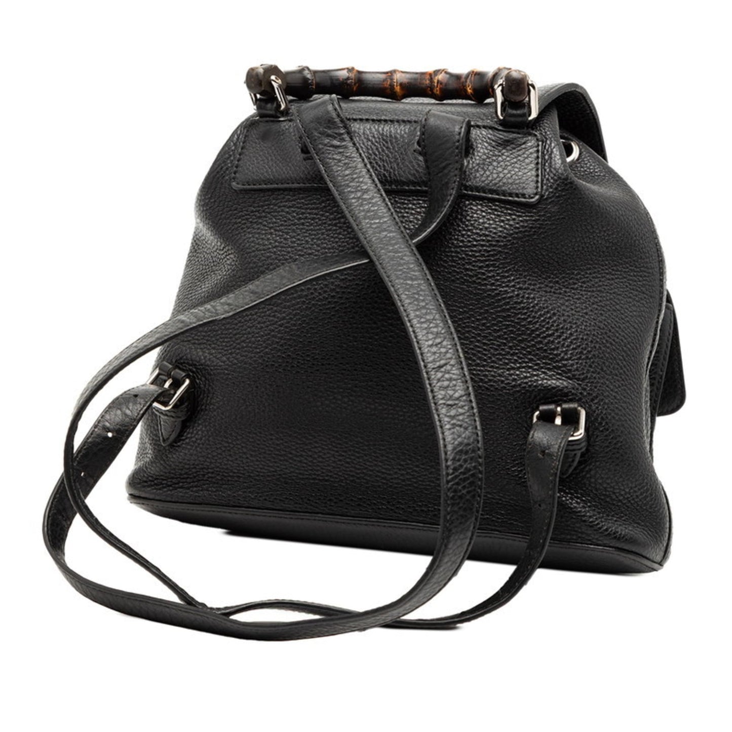 Gucci Black Leather Backpack